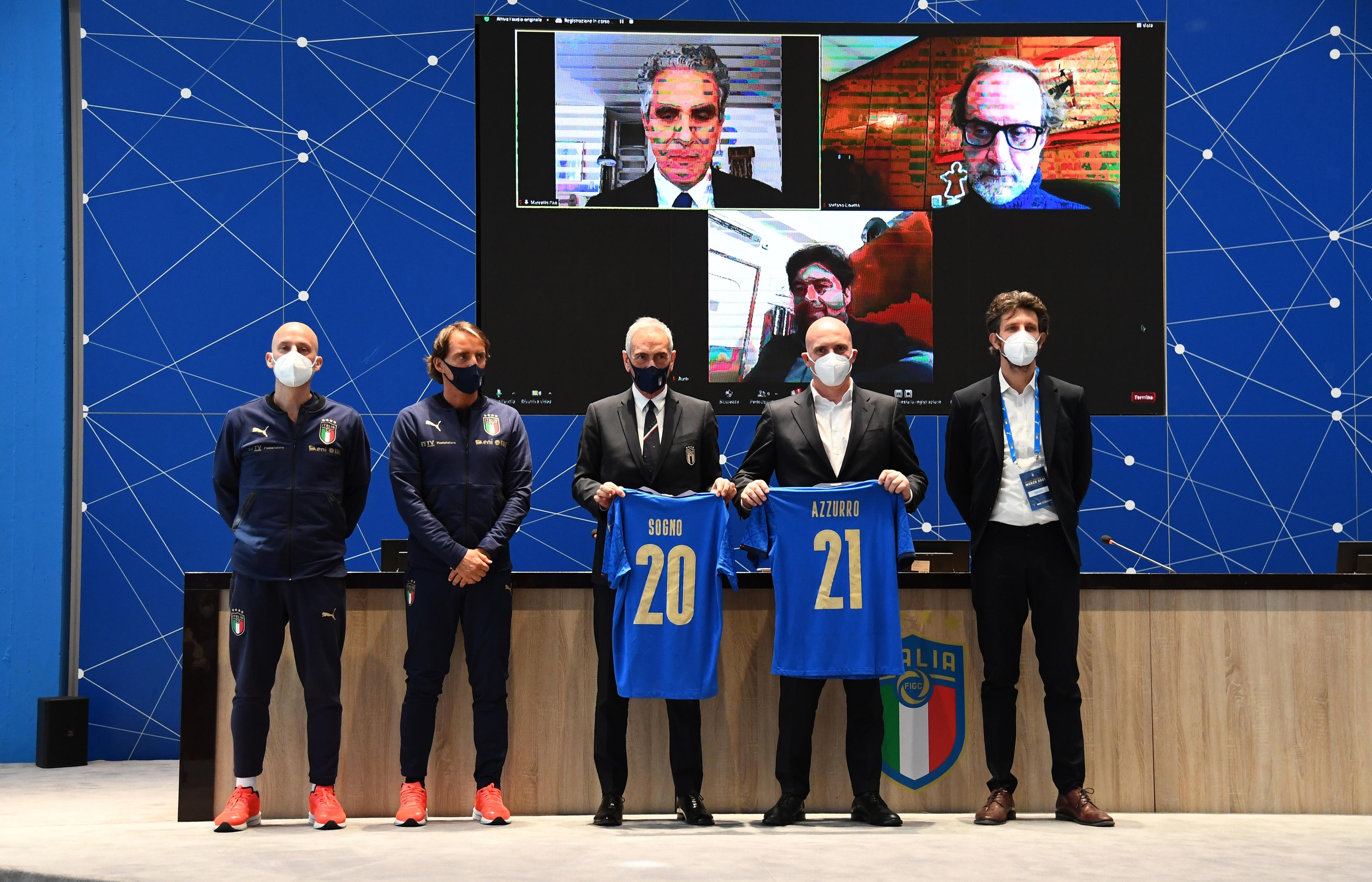 FLORENCE, ITALY - MARCH 22: <> at Centro Tecnico Federale di Coverciano on March 22, 2021 in Florence, Italy. (Photo by Claudio Villa/Getty Images)