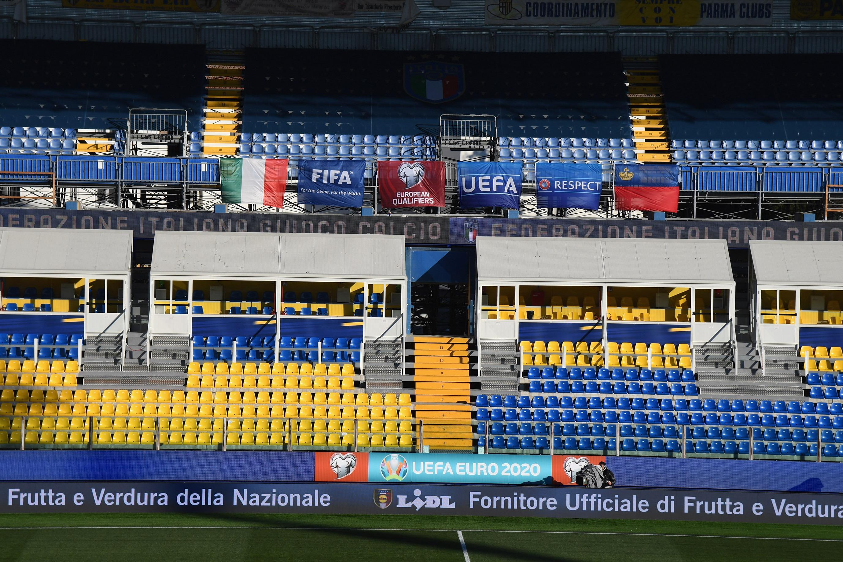 PARMA, ITALY - MARCH 26:  A general view ahead of the 2020 UEFA European Championships group J qualifying match between Italy and Liechtenstein at Ennio Tardini on March 26, 2019 in Parma, Italy.  (Photo by Claudio Villa/Getty Images)