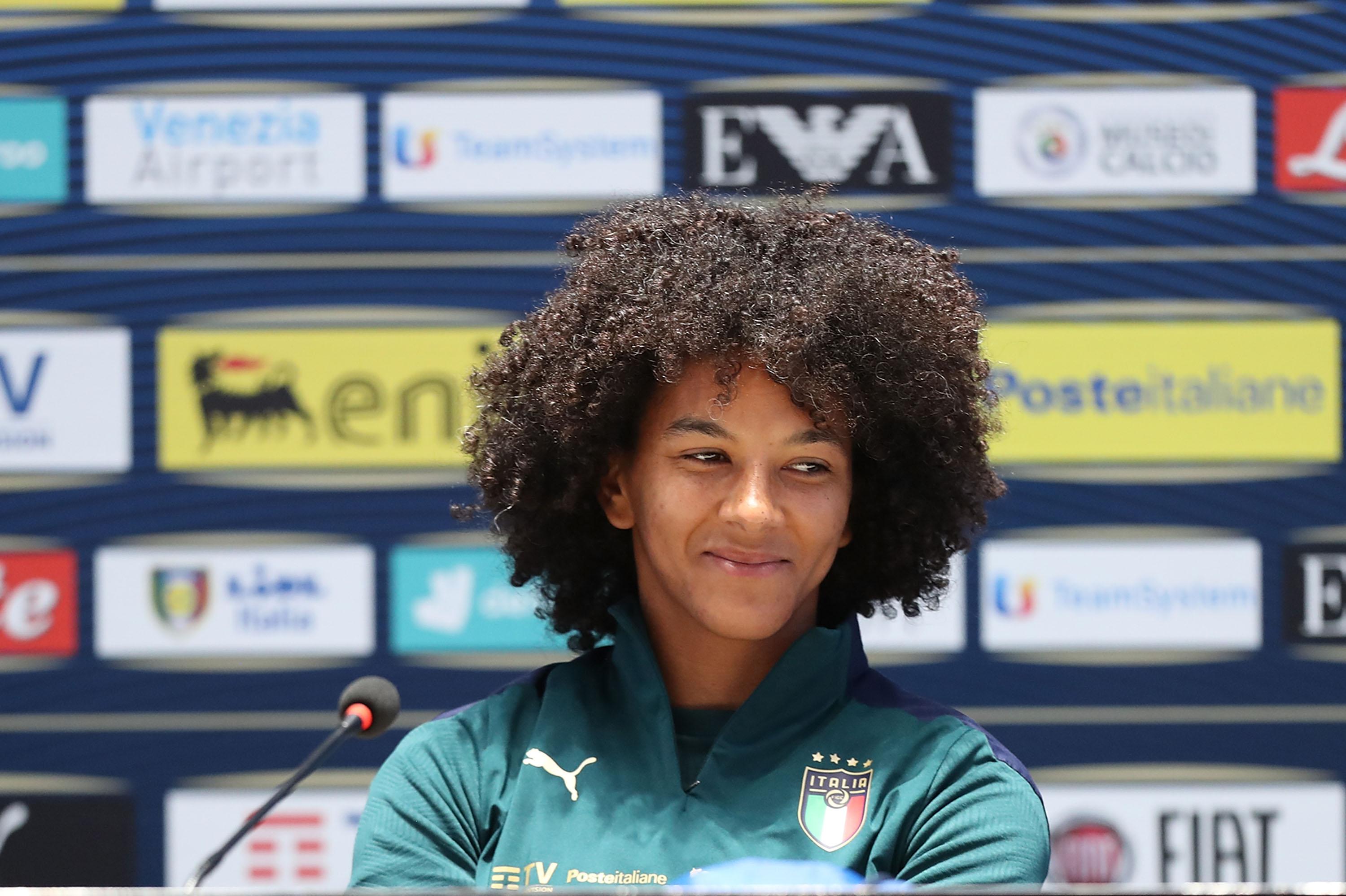 <> at Centro Tecnico Federale di Coverciano on April 12, 2021 in Florence, Italy.