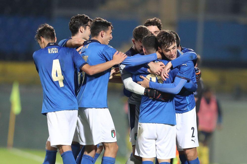 during the UEFA Euro Under 21 Qualifier match between Italy U21 and Sweden U21 at Arena Garibaldi on November 18, 2020 in Pisa, Italy.