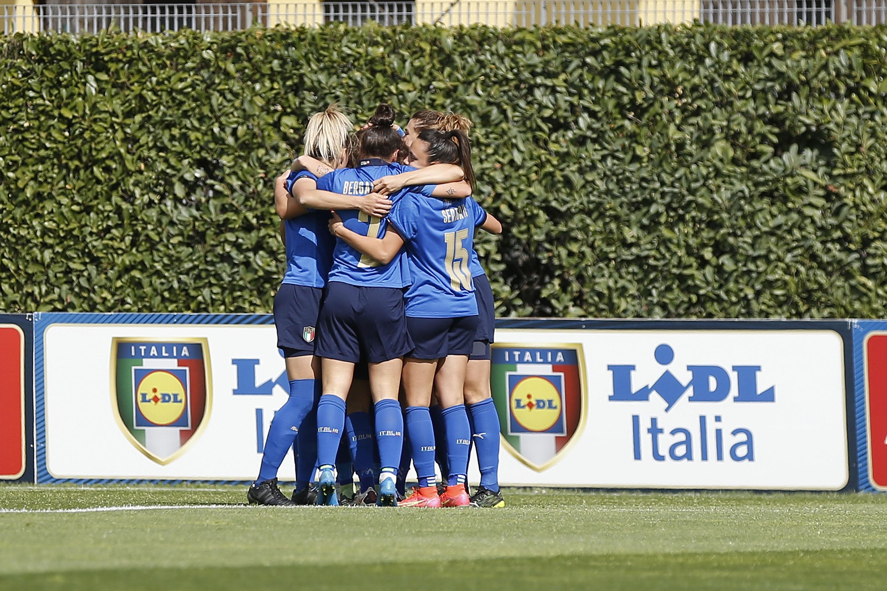 during the International Friendly Match between Italy Women and Iceland Women at Centro Tecnico Federale di Coverciano on April 13, 2021 in Florence, Italy.