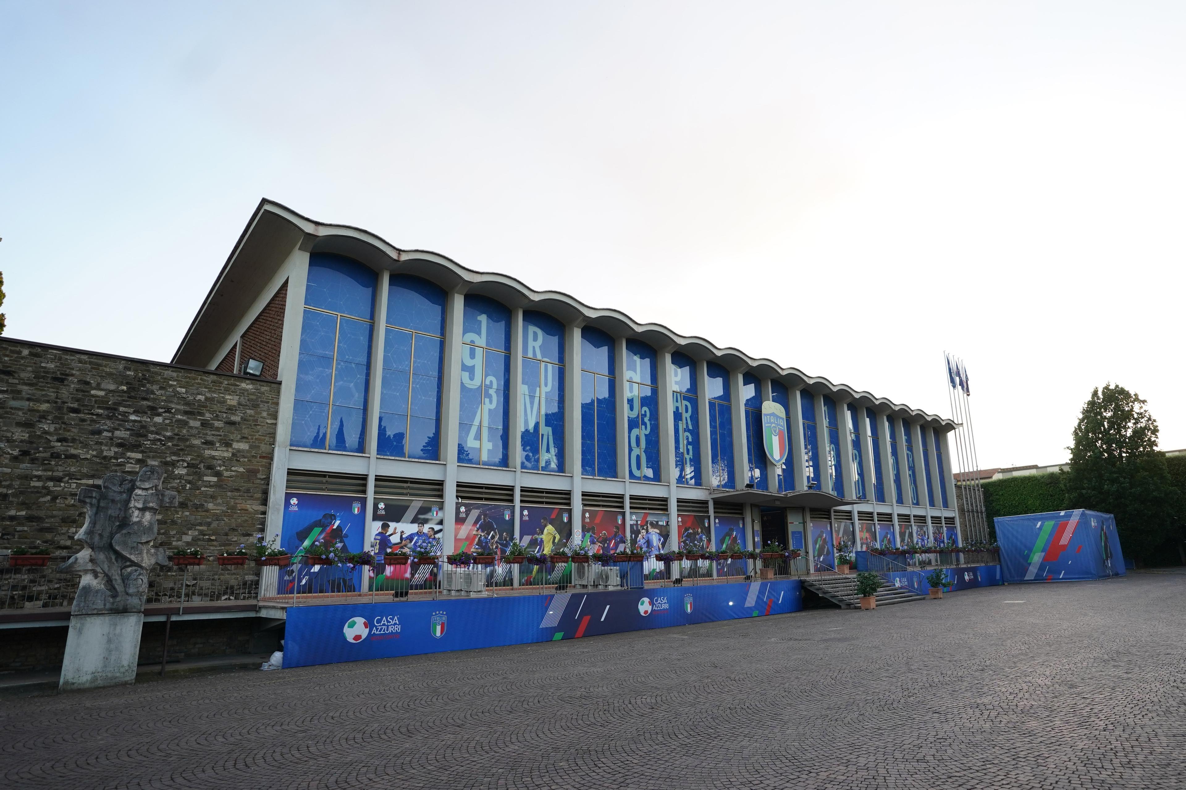 FLORENCE, ITALY - JUNE 03: CASA AZZURRI at Coverciano on June 03, 2021 in Florence, Italy. (Photo by Claudio Villa/Getty Images)