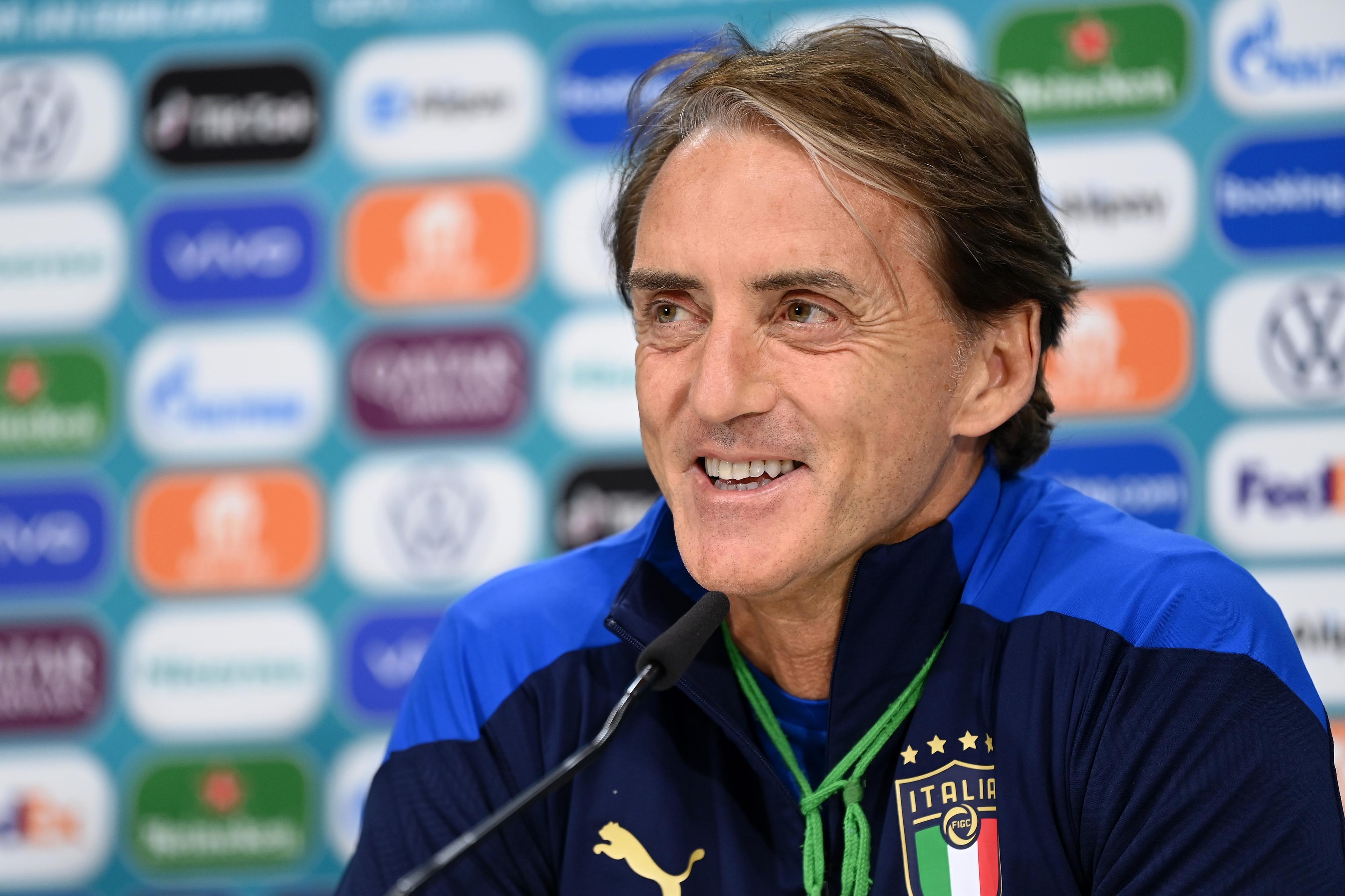 Mancini: \"Ci restano gli ultimi 90 minuti per divertirci, speriamo di sentire i nostri tifosi a fine partita\"