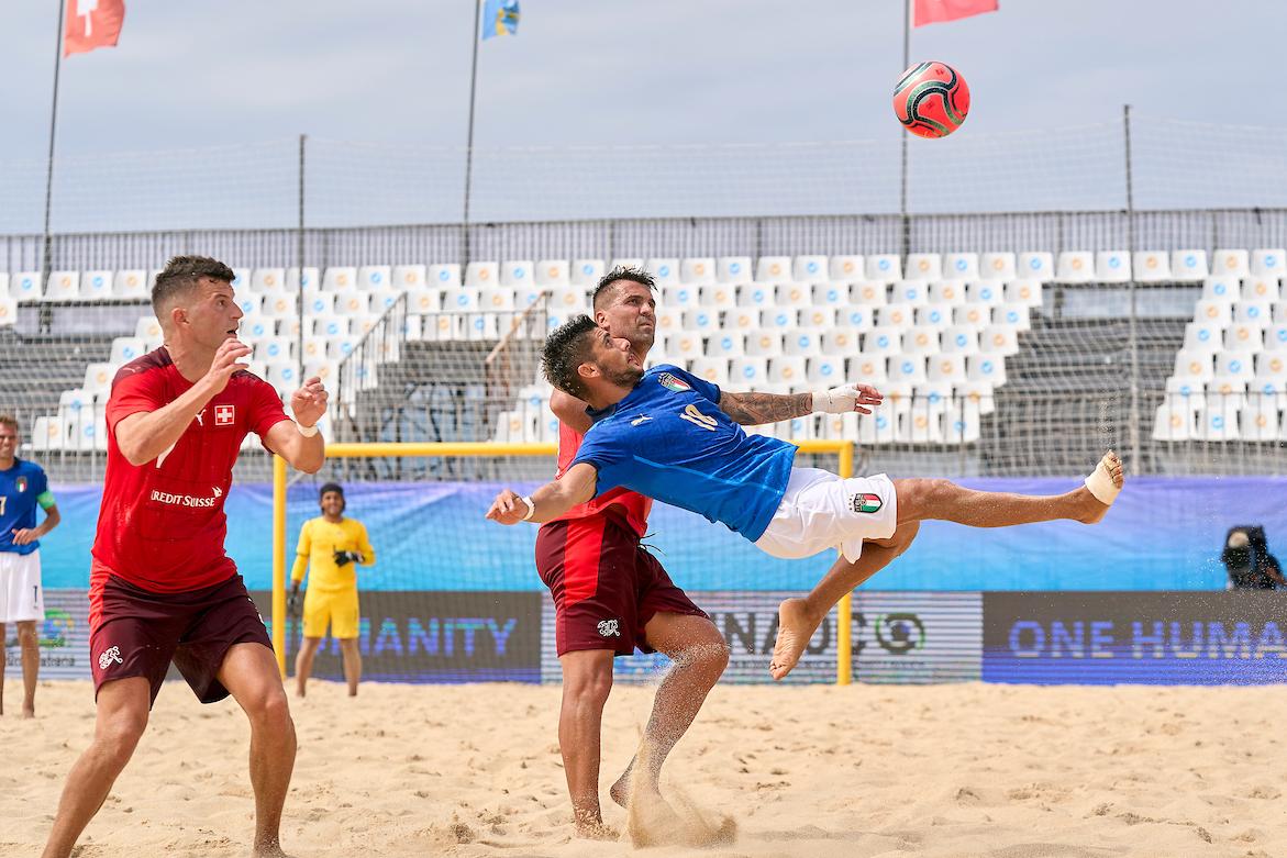 FIGUEIRA DA FOZ, PORTUGAL - SEPTEMBER 09:  during day 1 of the Euro Beach Soccer League Superfinal at Praia de Buarcos on September 09, 2021 in Figueira da Foz, Portugal. (Photo by Jose Manuel Alvarez/BSWW)