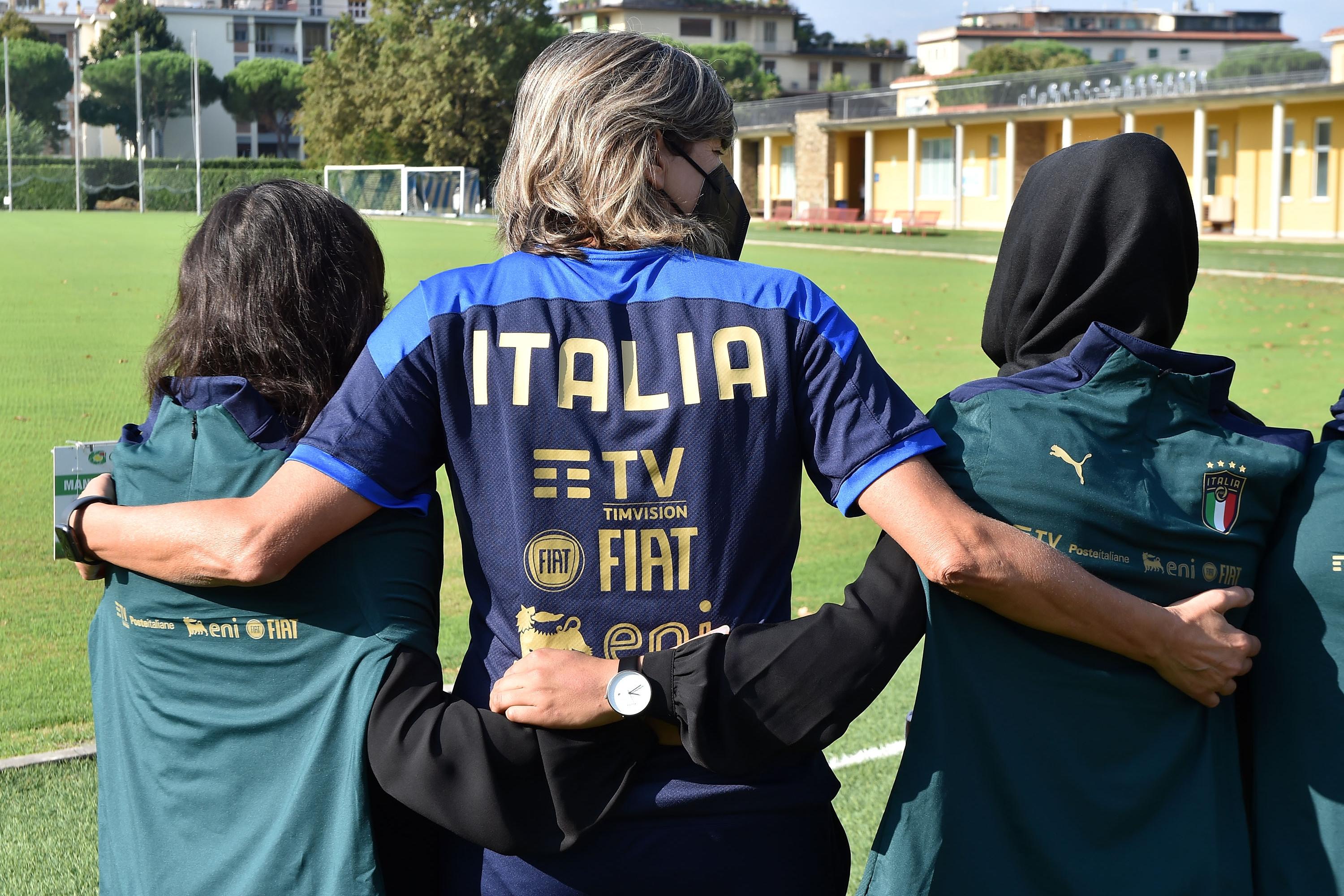 <<enter caption here>> at Centro Tecnico Federale di Coverciano on September 13, 2021 in Florence, Italy.