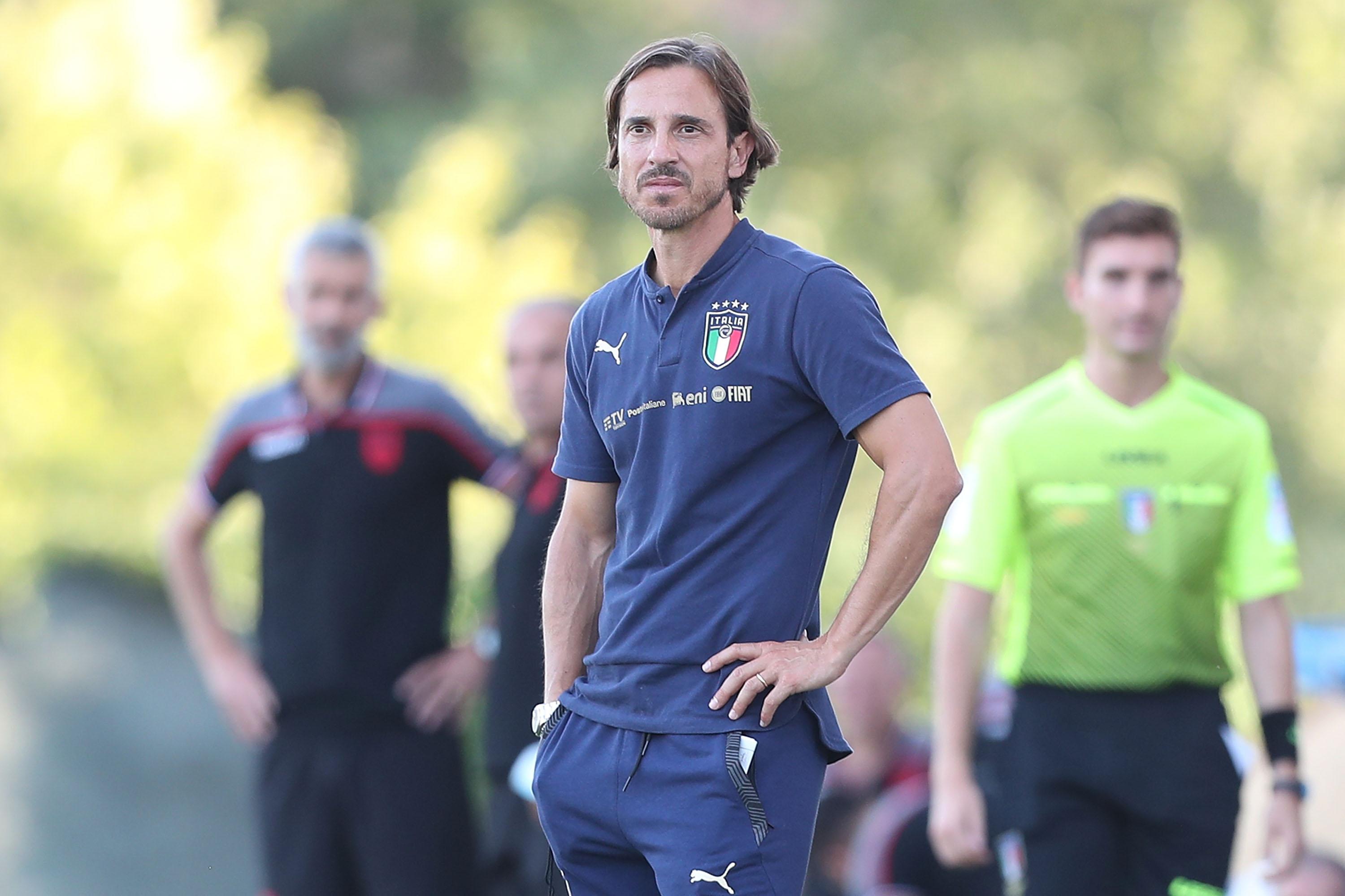 <> at Centro Tecnico Federale di Coverciano on August 12, 2021 in Florence, Italy.