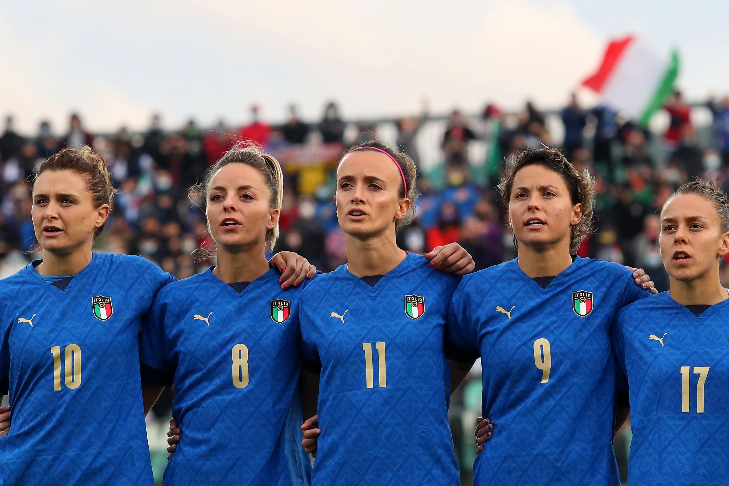 during the FIFA Women\\'s World Cup Qualifier match between Italy and Croatia on October 22, 2021 in Castel di Sangro, Italy.