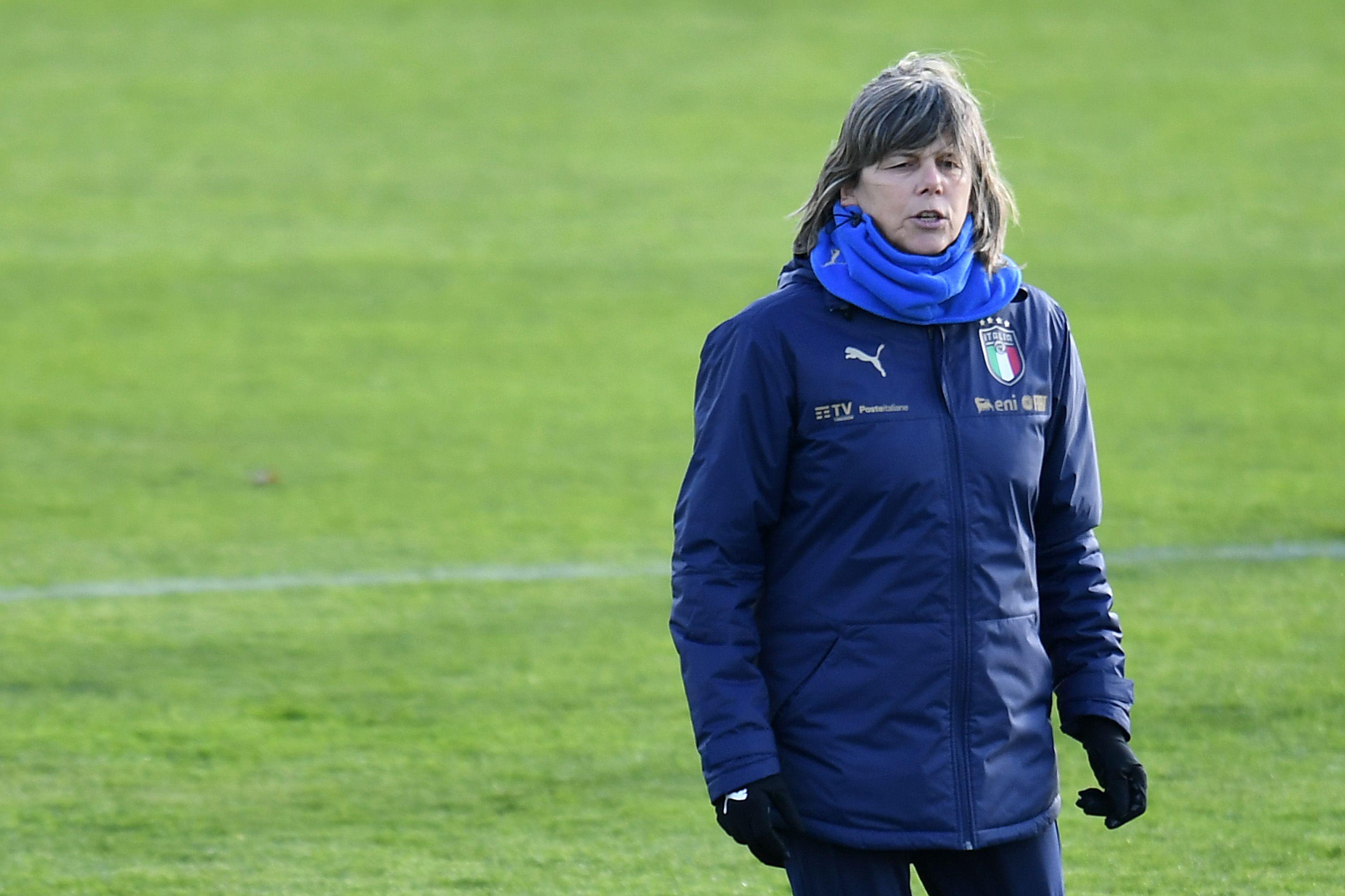 FLORENCE, ITALY - NOVEMBER 29: durign the Italy Women Training Session at Centro Tecnico Federale di Coverciano on November 29, 2021 in Florence, Italy. (Photo by Alessandro Sabattini/Getty Images)