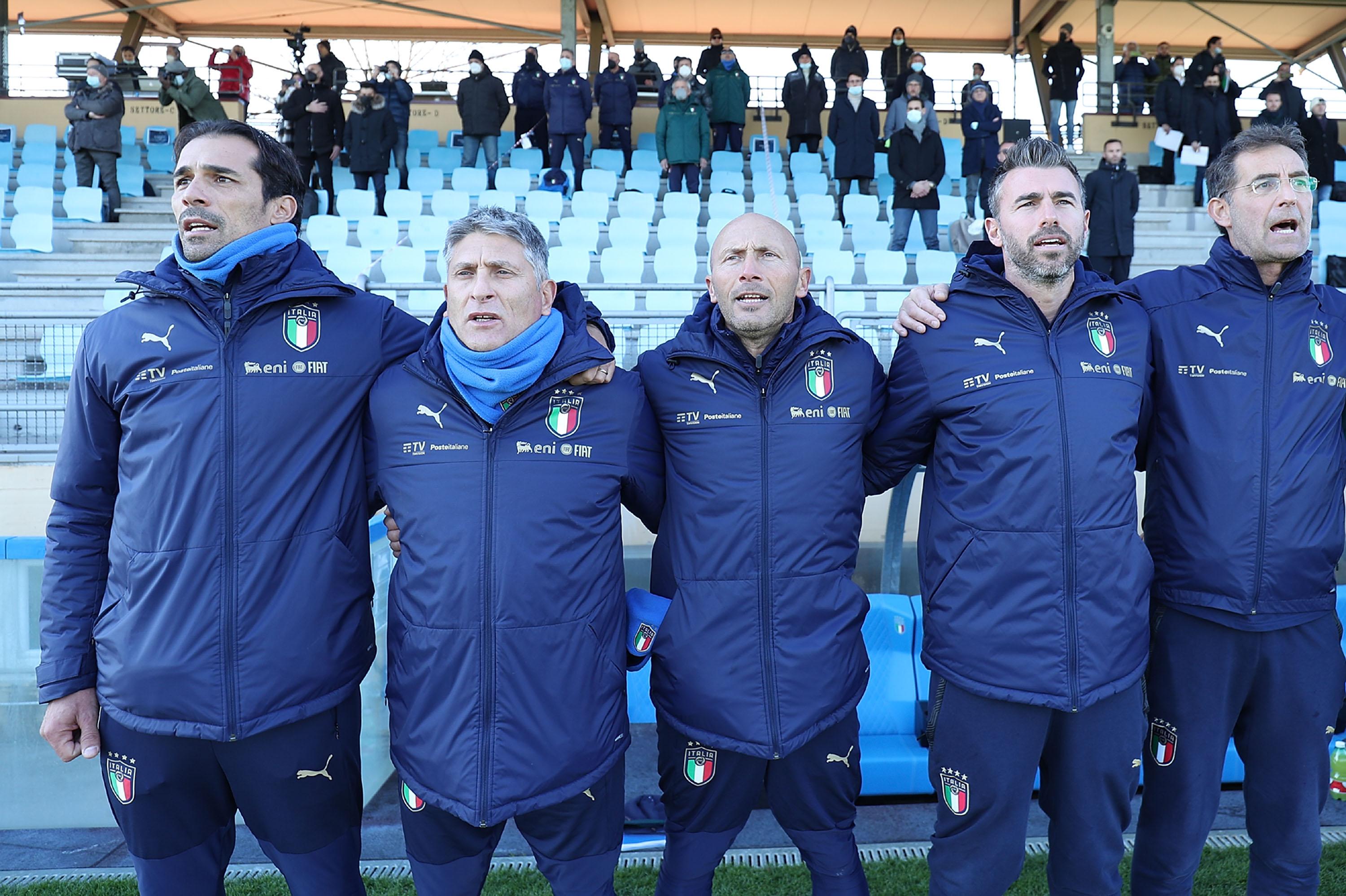 During the international friendly match between Italy U17 and France U17 at Centro Tecnico Federale di Coverciano on December 7, 2021 in Florence, Italy.