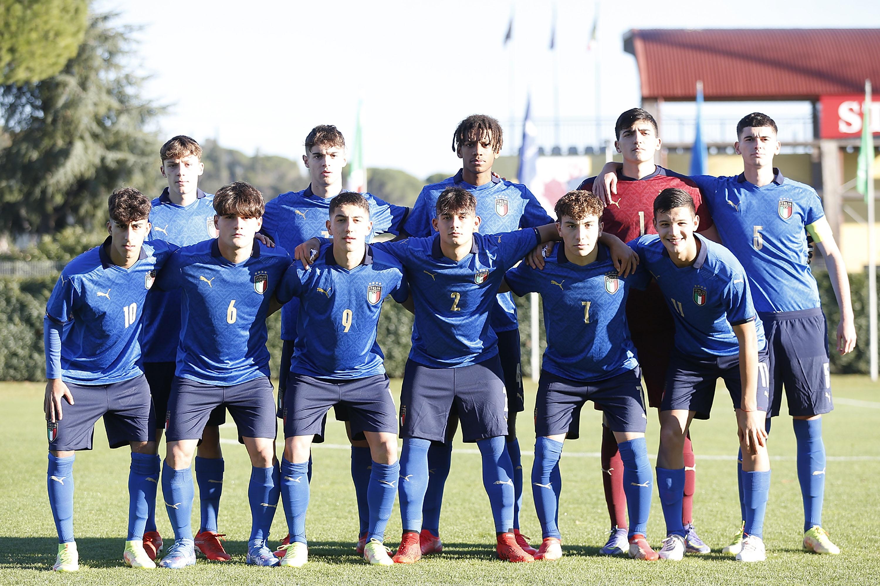 During the international friendly match between Italy U17 and France U17 at Centro Tecnico Federale di Coverciano on December 7, 2021 in Florence, Italy.