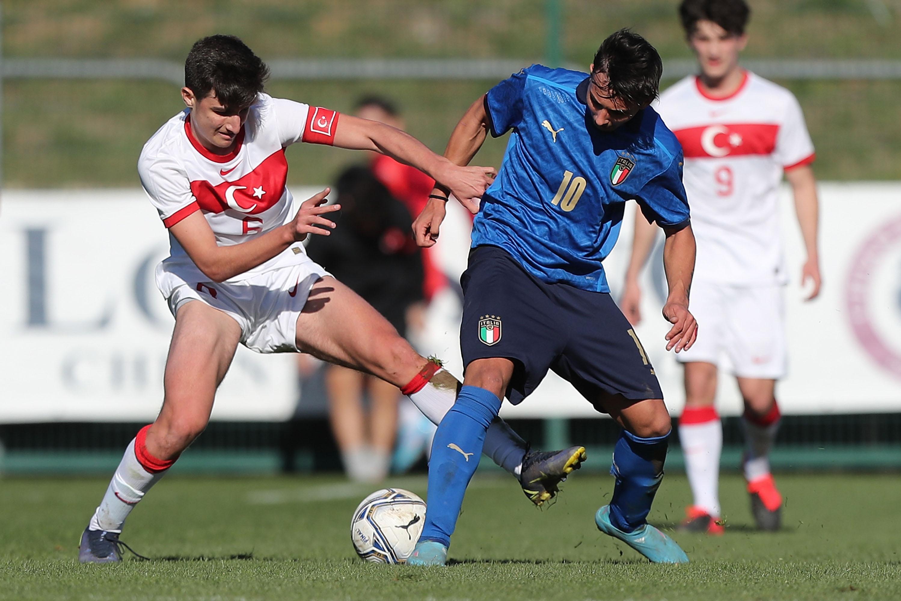 during the International Friendly match bewteen Italy U17 and Turkey U17 at Daniele Berni Stadium on February 22, 