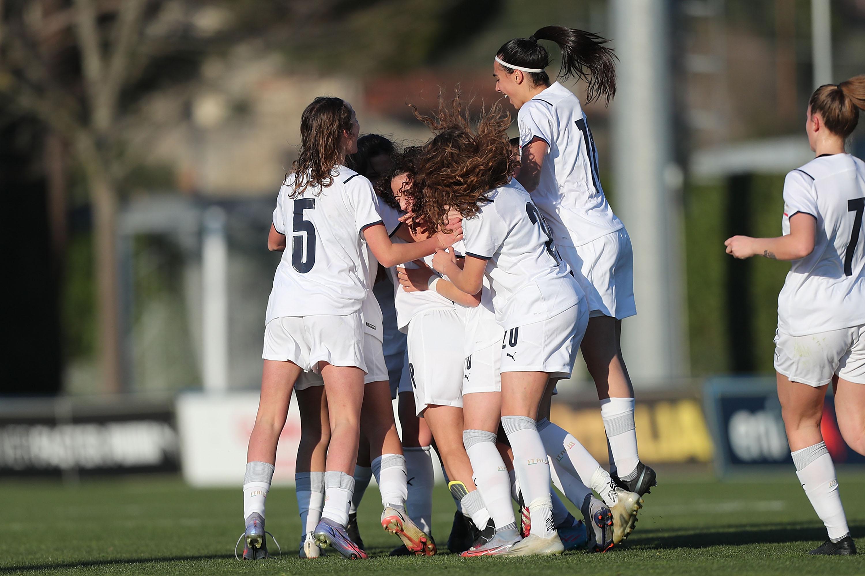 during the international friendly match between Italy U16 and France U16 at Centro Tecnico Federale di Coverciano on March 9, 2022 in Florence, Italy.