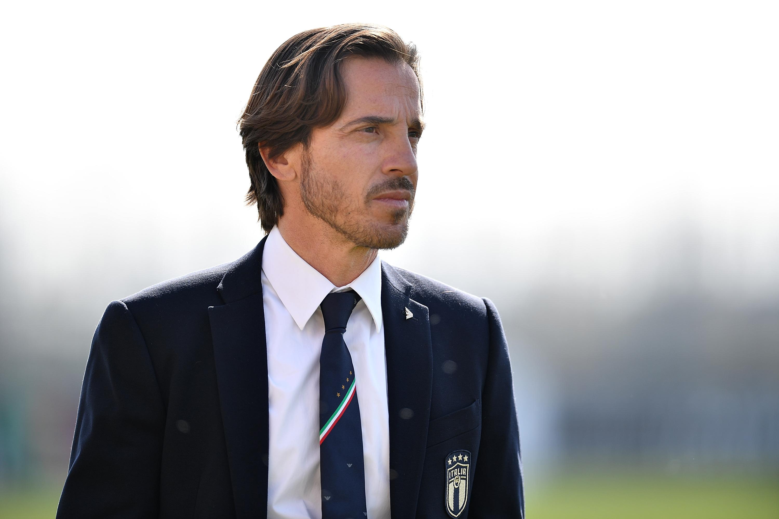 NOVARA, ITALY - MARCH 25: <> at Novarello Training Center on March 18, 2022 in Novara, Italy. (Photo by Valerio Pennicino/Getty Images)