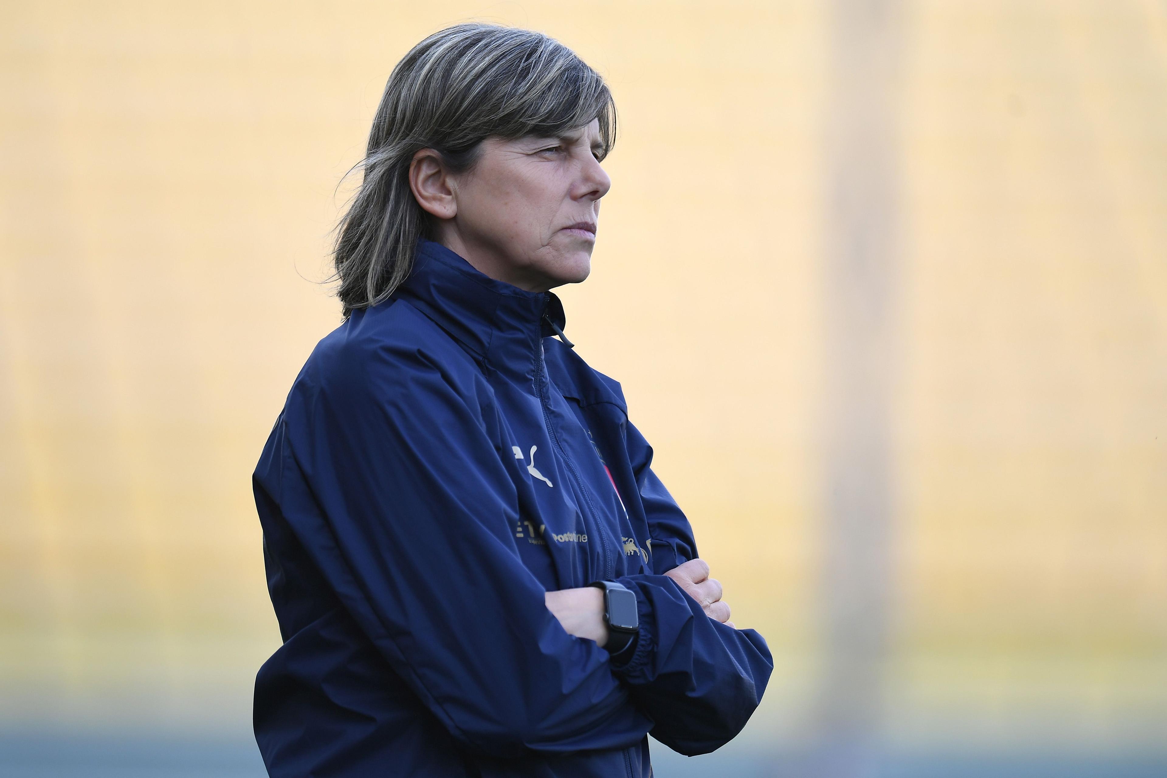 PARMA, ITALY - APRIL 07: during the Italy Training Session & Press Conference at Stadio Ennio Tardini on April 07, 2022 in Parma, Italy. (Photo by Alessandro Sabattini/Getty Images)