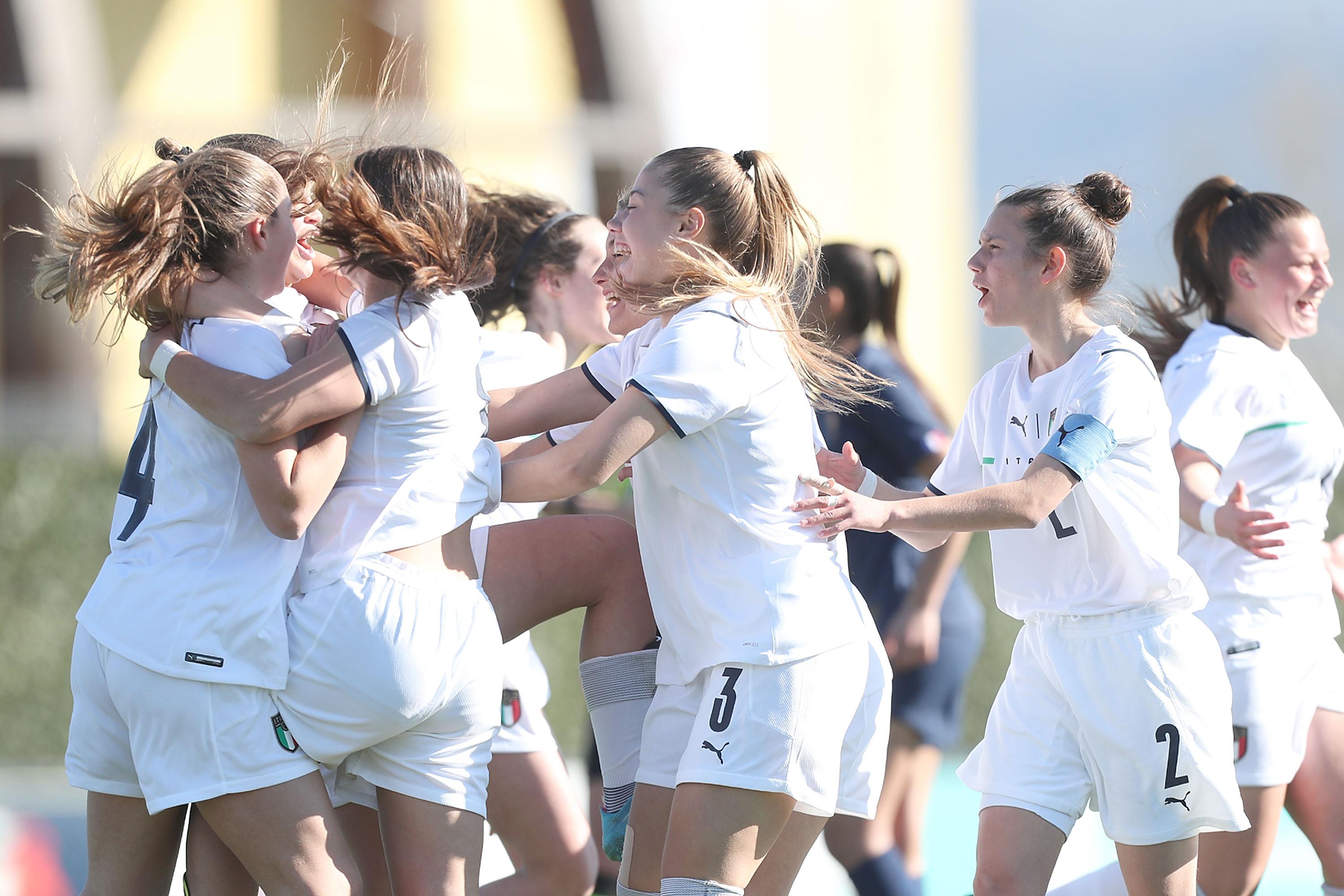 during the international friendly match between Italy U16 and France U16 at Centro Tecnico Federale di Coverciano on March 9, 2022 in Florence, Italy.