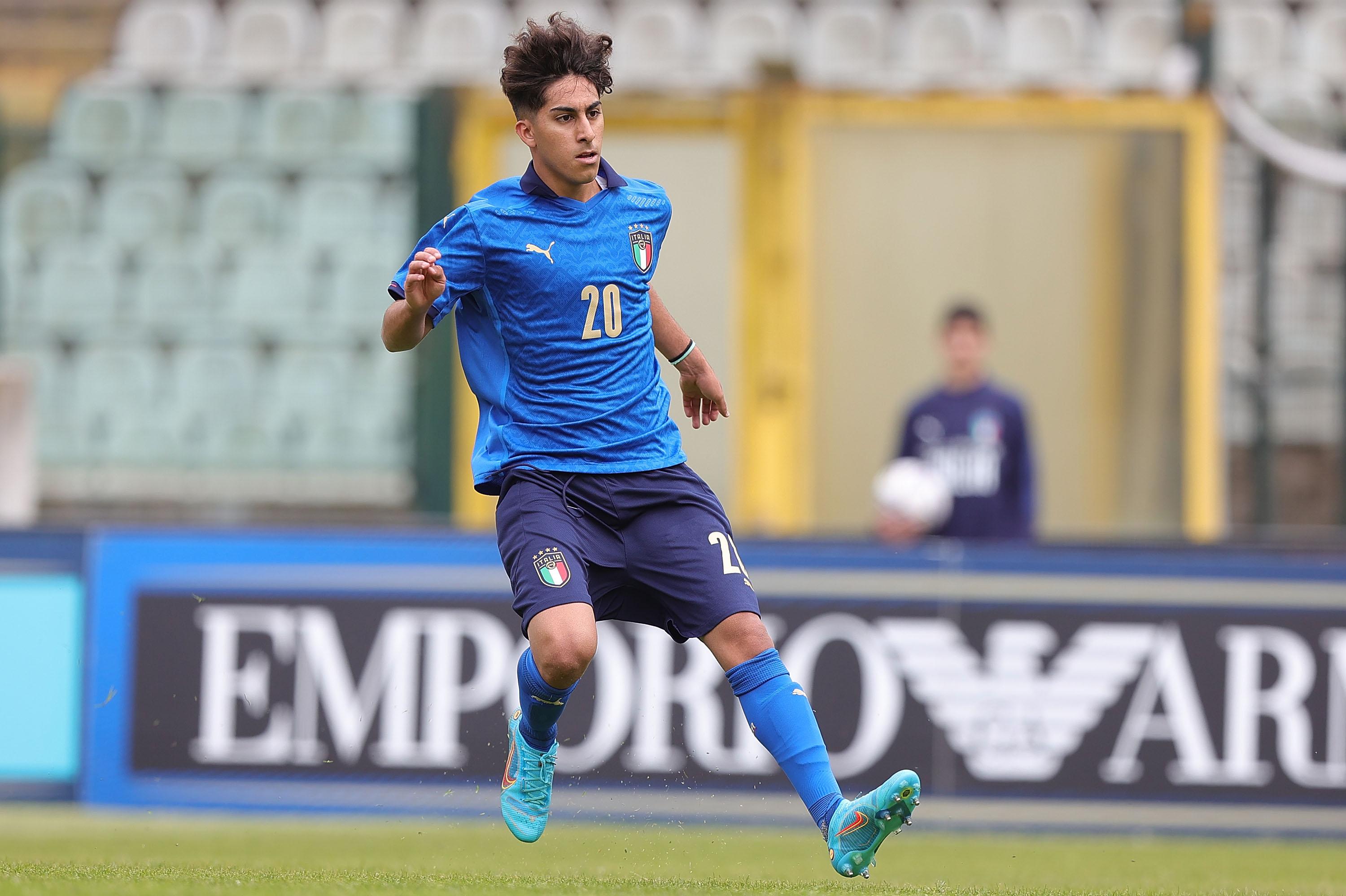 during the U17 Elite Round match between at U17 Elite Round Artemio Franchi - Montepaschi Arena Stadium on April 19, 2022 in Siena, Italy.