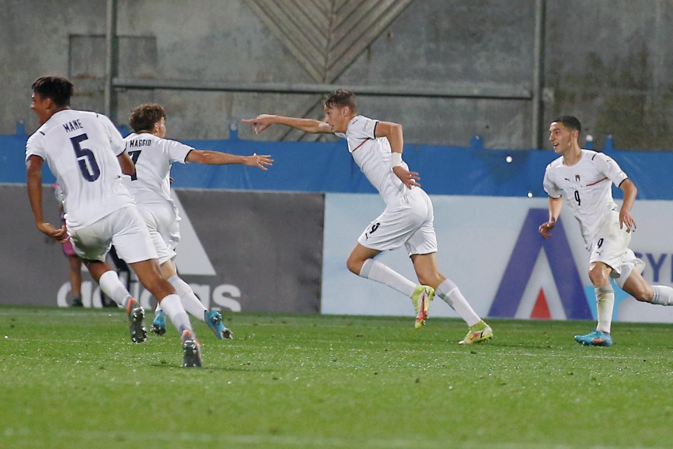 NES-ZIONA, ISRAEL - MAY 19: The UEFA European Under-17 Championship 2022 match between Israel and Italy at Nes-Ziona stadium on May 19, 2022, in Nes-Ziona, Israel. (Photo by Oded Karni supplied by Israel Football Federation)