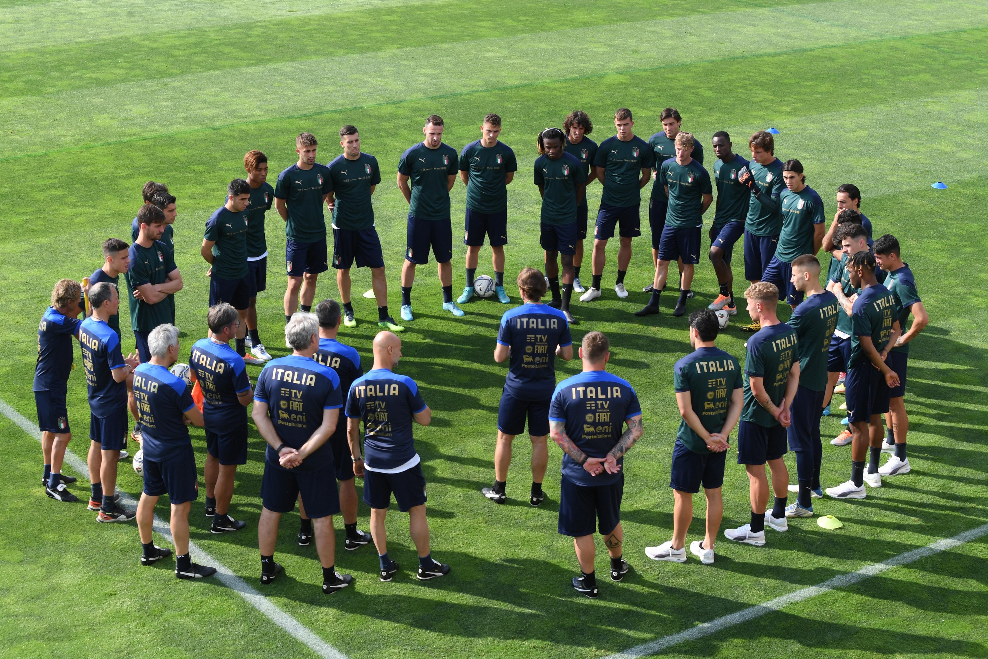 FLORENCE, ITALY - MAY 24: A general view during a Italy training session at Centro Tecnico Federale di Coverciano on May 24, 2022 in Florence, Italy. (Photo by Claudio Villa/Getty Images)