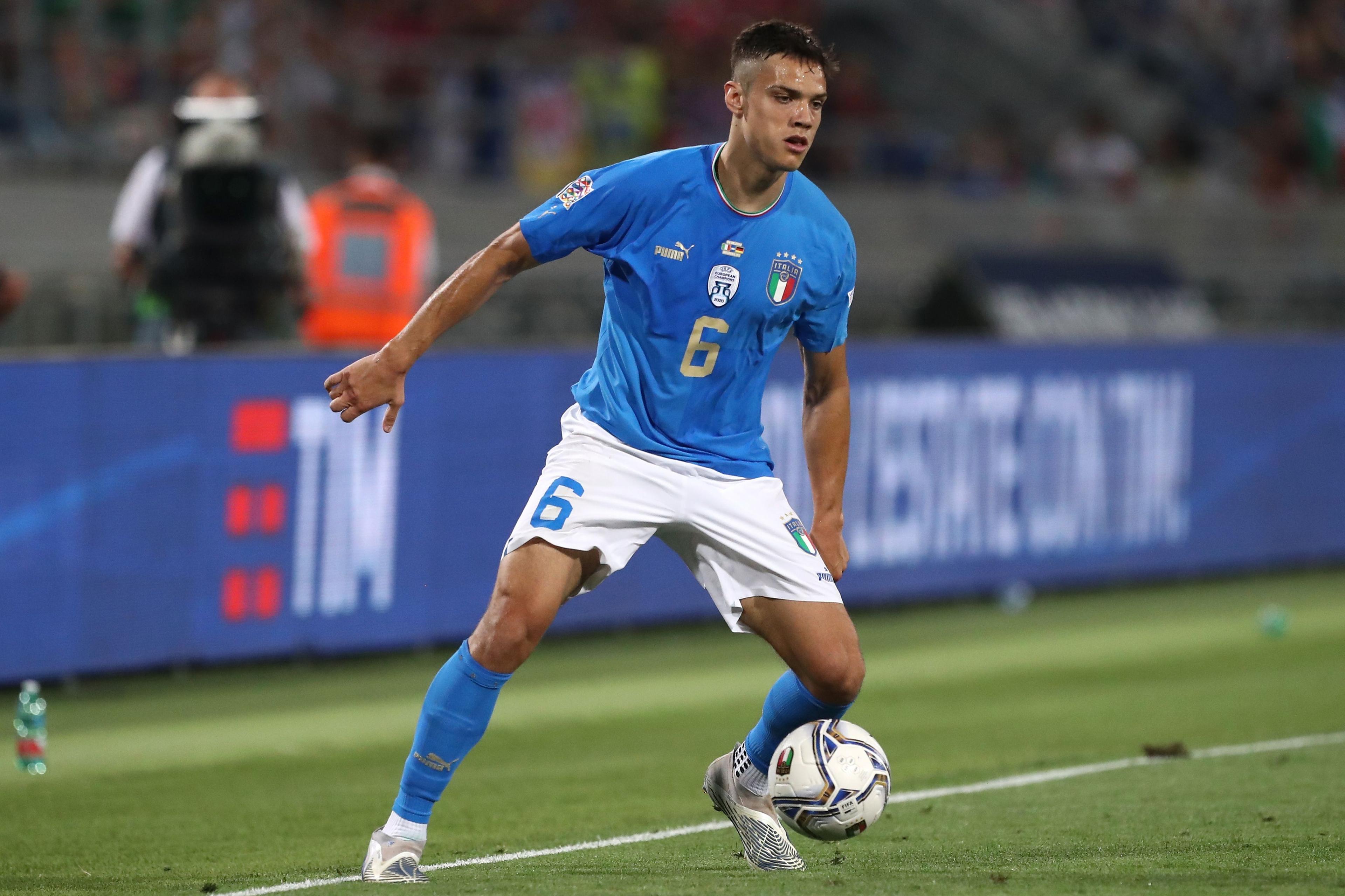 BOLOGNA, ITALY - JUNE 04: Samuele Ricci of Italy in action during the UEFA Nations League League A Group 3 match between Italy and Germany at Renato Dall\\'Ara Stadium on June 04, 2022 in Bologna, Italy. (Photo by Marco Luzzani/Getty Images)