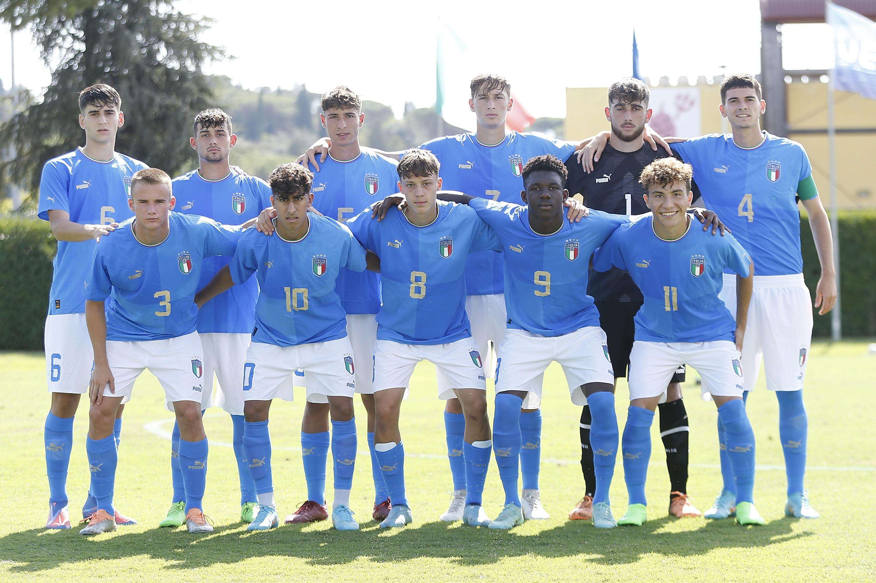 during the International Friendy match between Italy U18 and Albania U18 on August 11, 2022 in Florence, Italy.