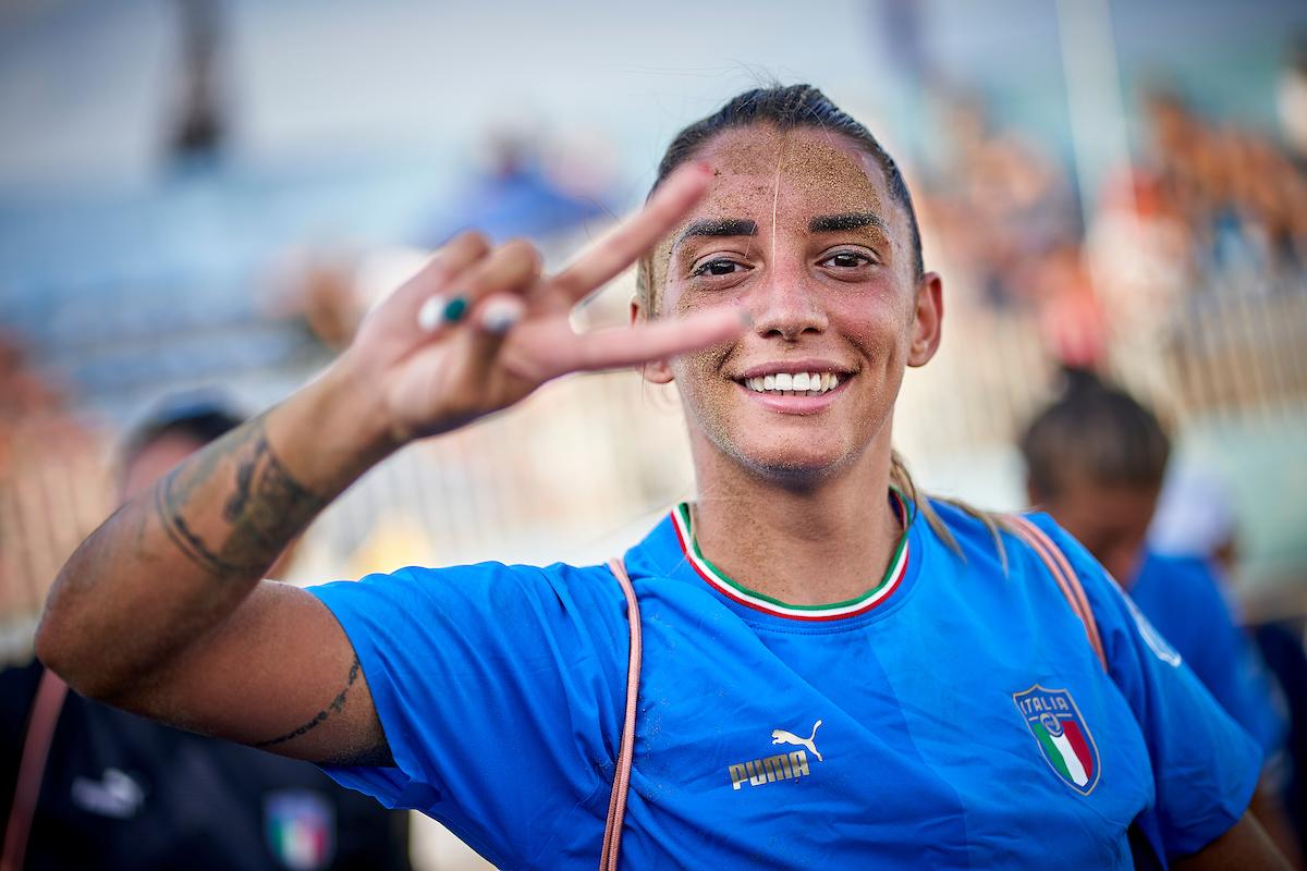during day three of ANOC World Beach Games Qualifier Catania 2022 on August 31, 2022 in Catania, Italia. (Photo by Jose Manuel Alvarez/BSWW)