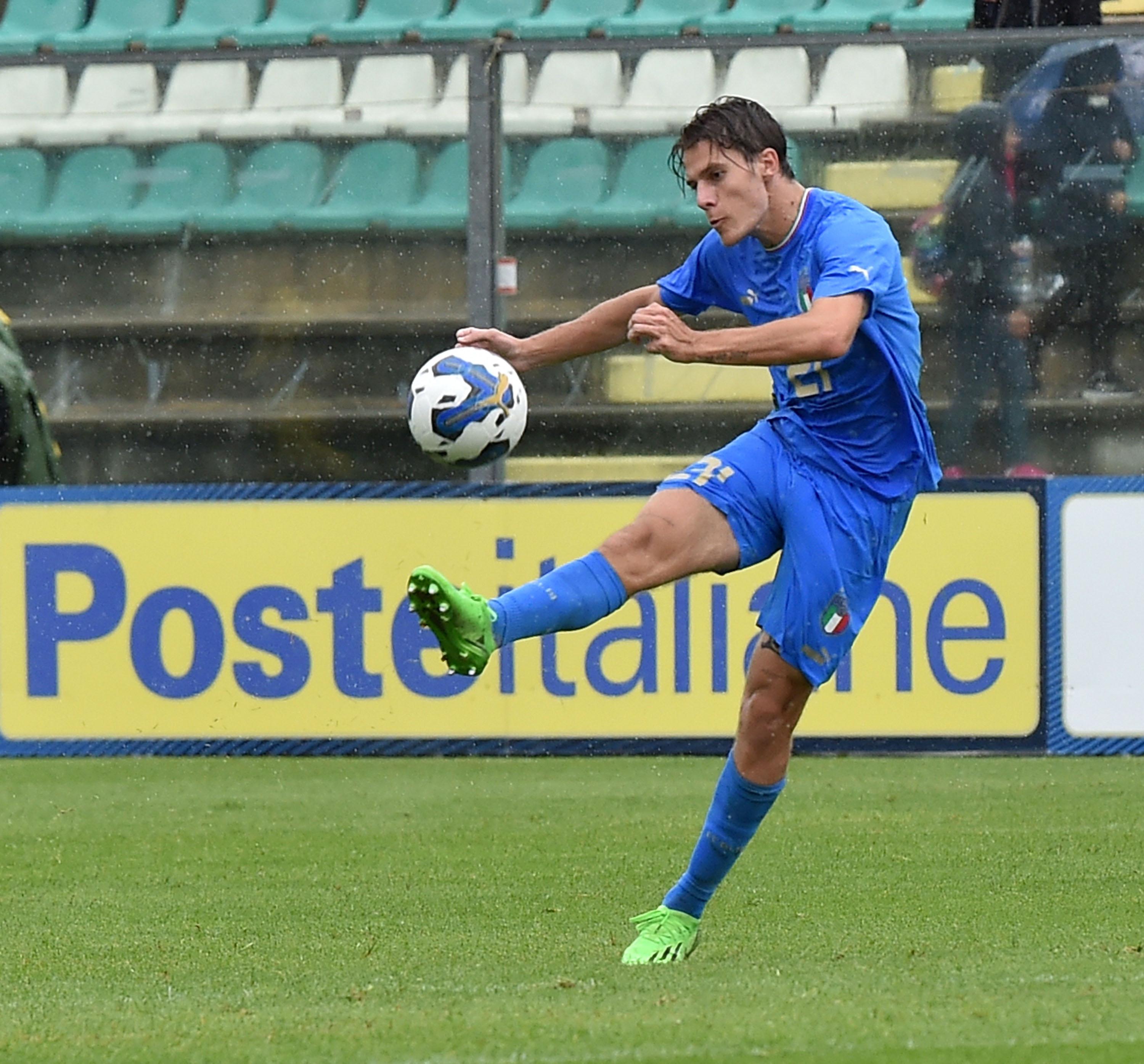 CASTEL DI SANGRO, ITALY - SEPTEMBER 26: Nicolo' Fagioli of Italy U21 in action during the International Friendly Match between Italy U21 and Japan U21 at Stadio Teofilo Patini on September 26, 2022 in Castel di Sangro, Italy. (Photo by Giuseppe Bellini/Getty Images) *** Local Caption *** Nicolo' Fagioli