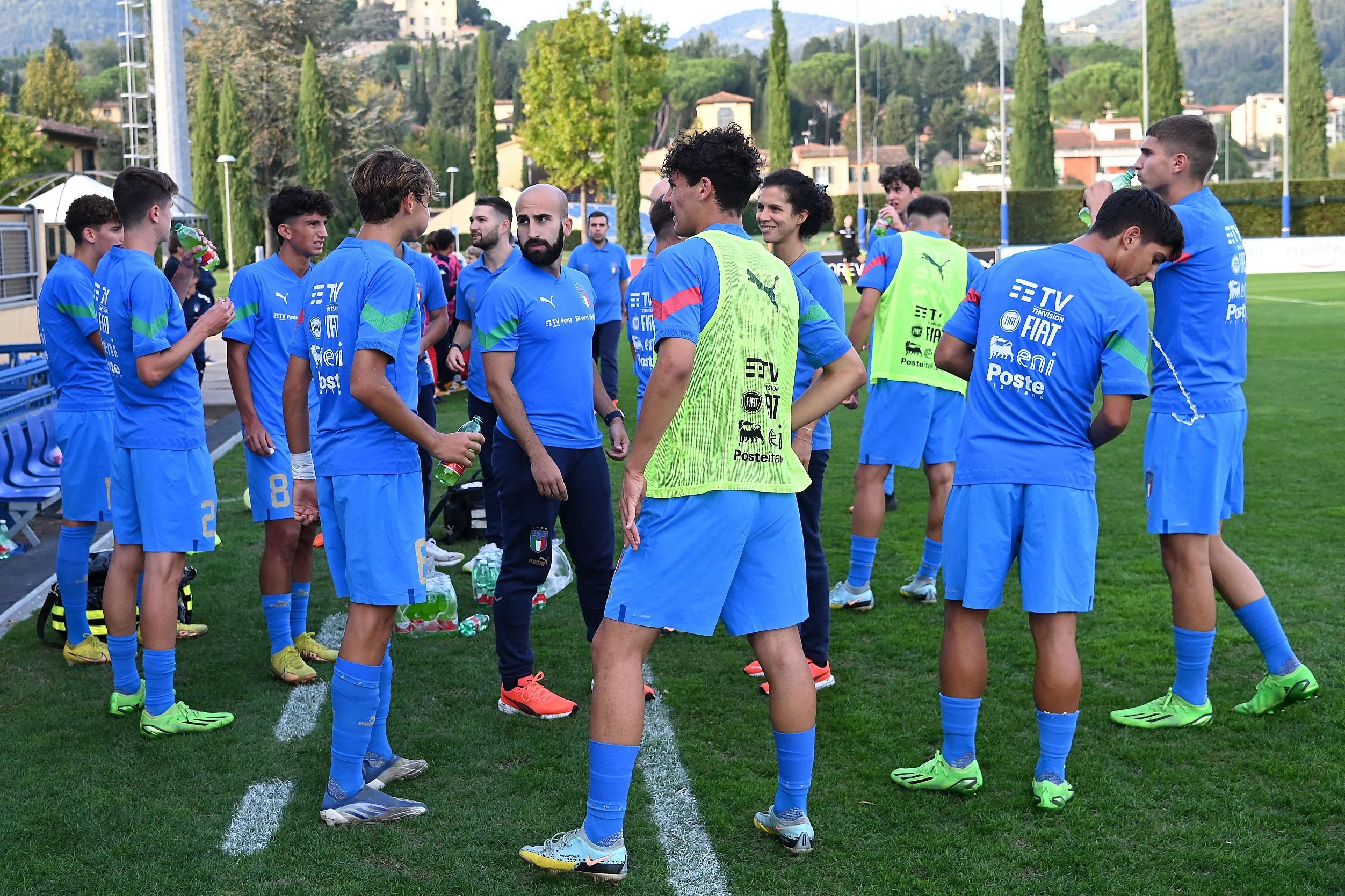 FLORENCE, ITALY - OCTOBER 11: <<enter caption here>> at Centro Tecnico Federale di Coverciano on October 11, 2022 in Florence, Italy. (Photo by Alessandro Sabattini/Getty Images)
