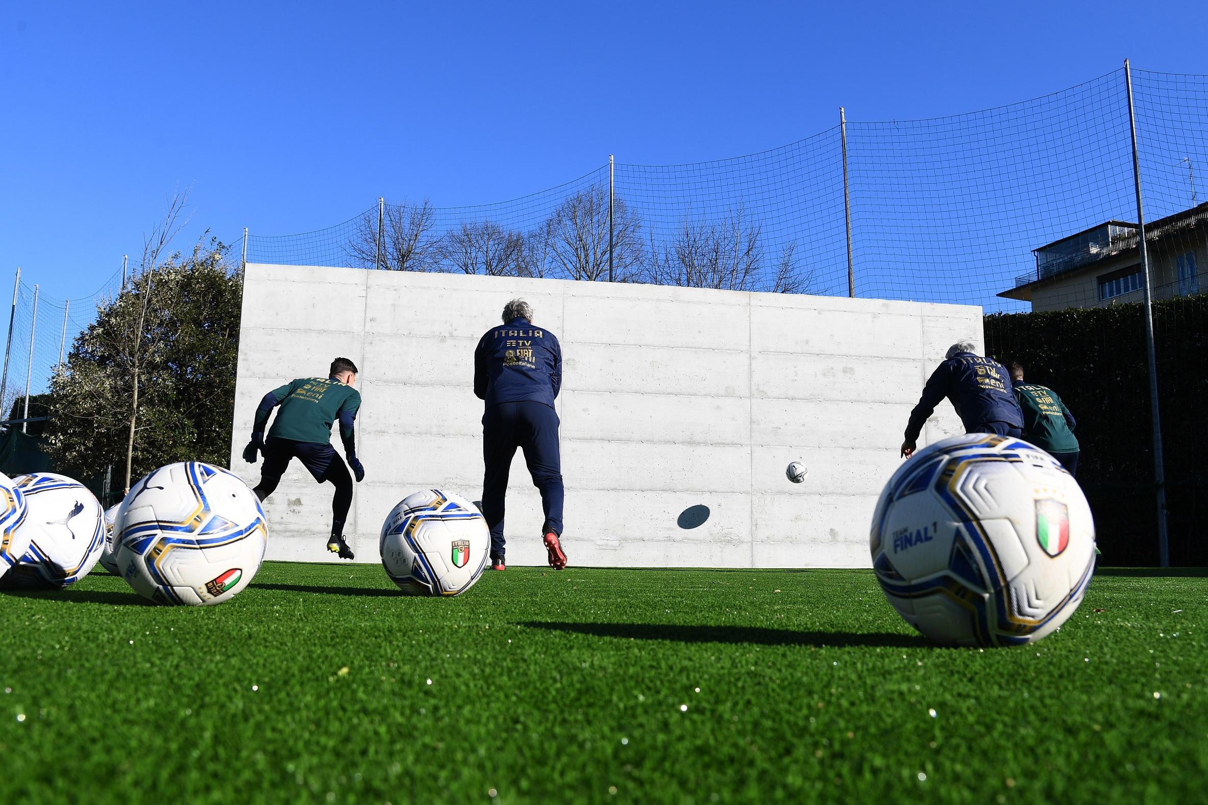 FLORENCE, ITALY - MARCH 22: WALL (MURO) Portieri at Centro Tecnico Federale di Coverciano on March 22, 2021 in Florence, Italy. (Photo by Claudio Villa/Getty Images)