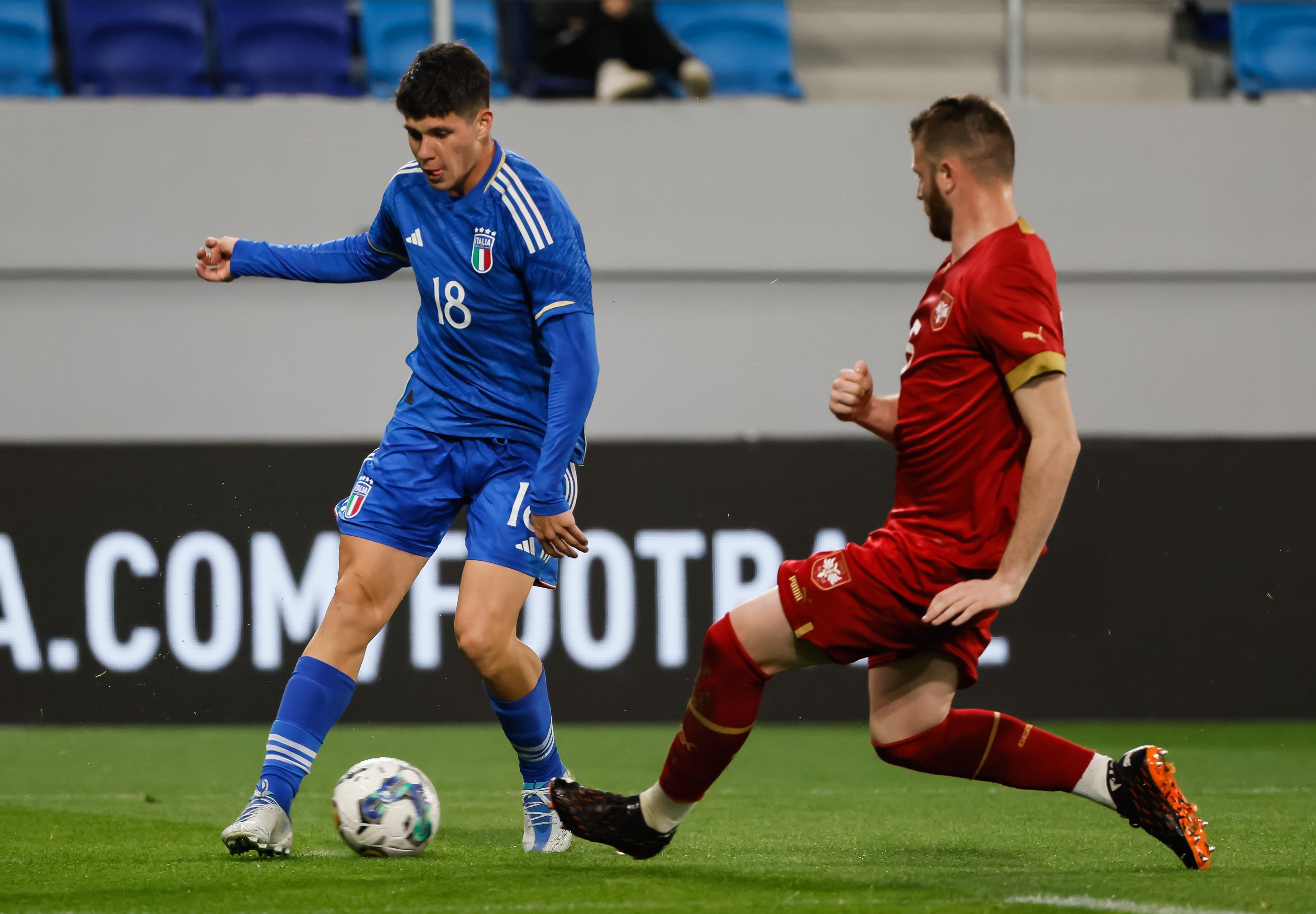 during the 2022/2023 Turkish Airlines EuroLeague Regular Season match between Crvena Zvezda mts Belgrade and Cazoo Baskonia Vitoria-Gasteiz at Aleksandar Nikolic Hall on March 23, 2023 in Belgrade, Serbia. (Photo by Srdjan Stevanovic/Starsport.rs ©)