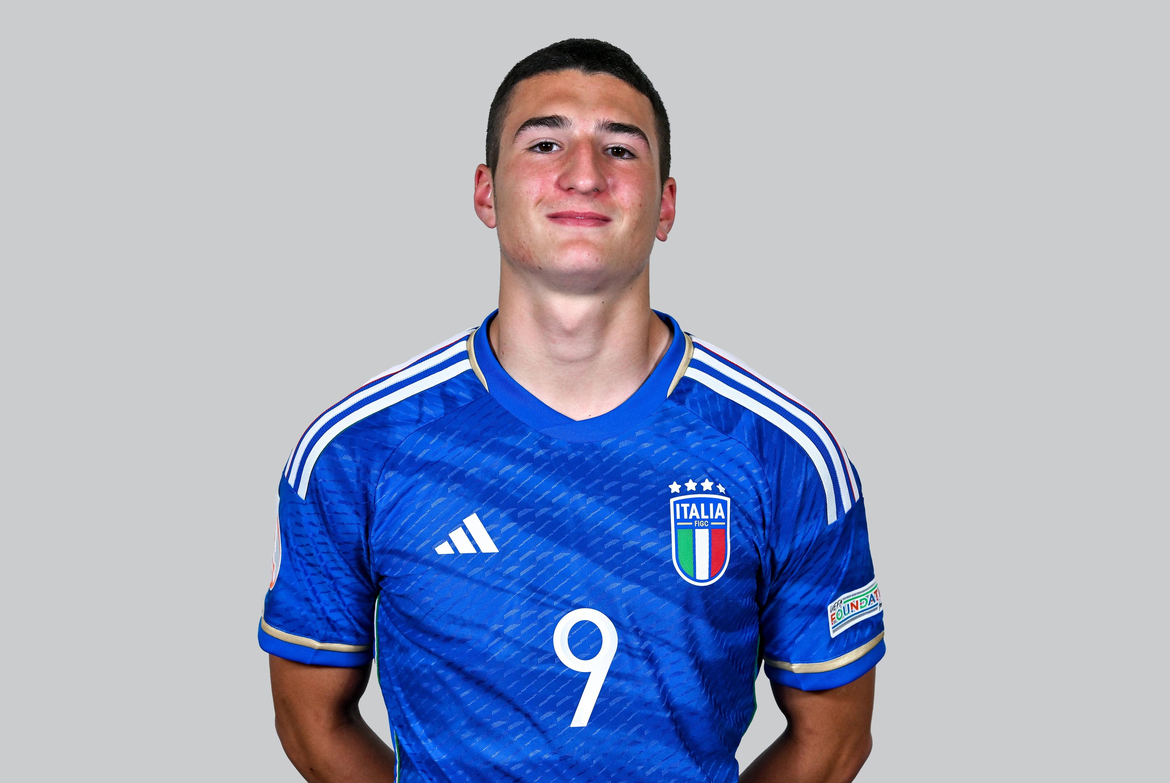 BUDAPEST, HUNGARY - MAY 16: Federico Ragnoli Galli poses for a portrait during a Italy squad portrait session at the UEFA European Under-17 Championship Finals 2023 in the Grand Hotel on May 16, 2023 in Budapest, Hungary. (Photo by Ben McShane - Sportsfile/UEFA via Getty Images)