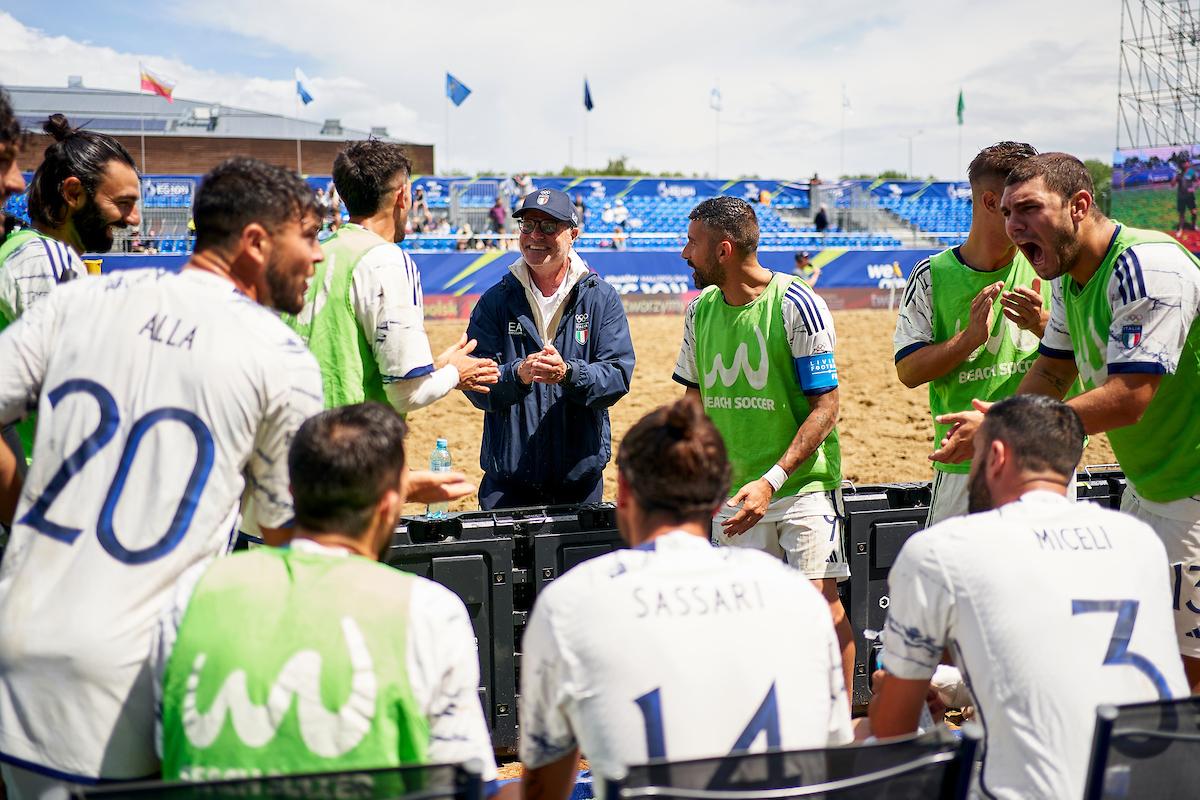 during day two of European Olympic Games 2023 at Tarnow Beach Arena on June 28, 2023 in Tarnow, Poland. (Photo by Jose Manuel Alvarez / BSWW)