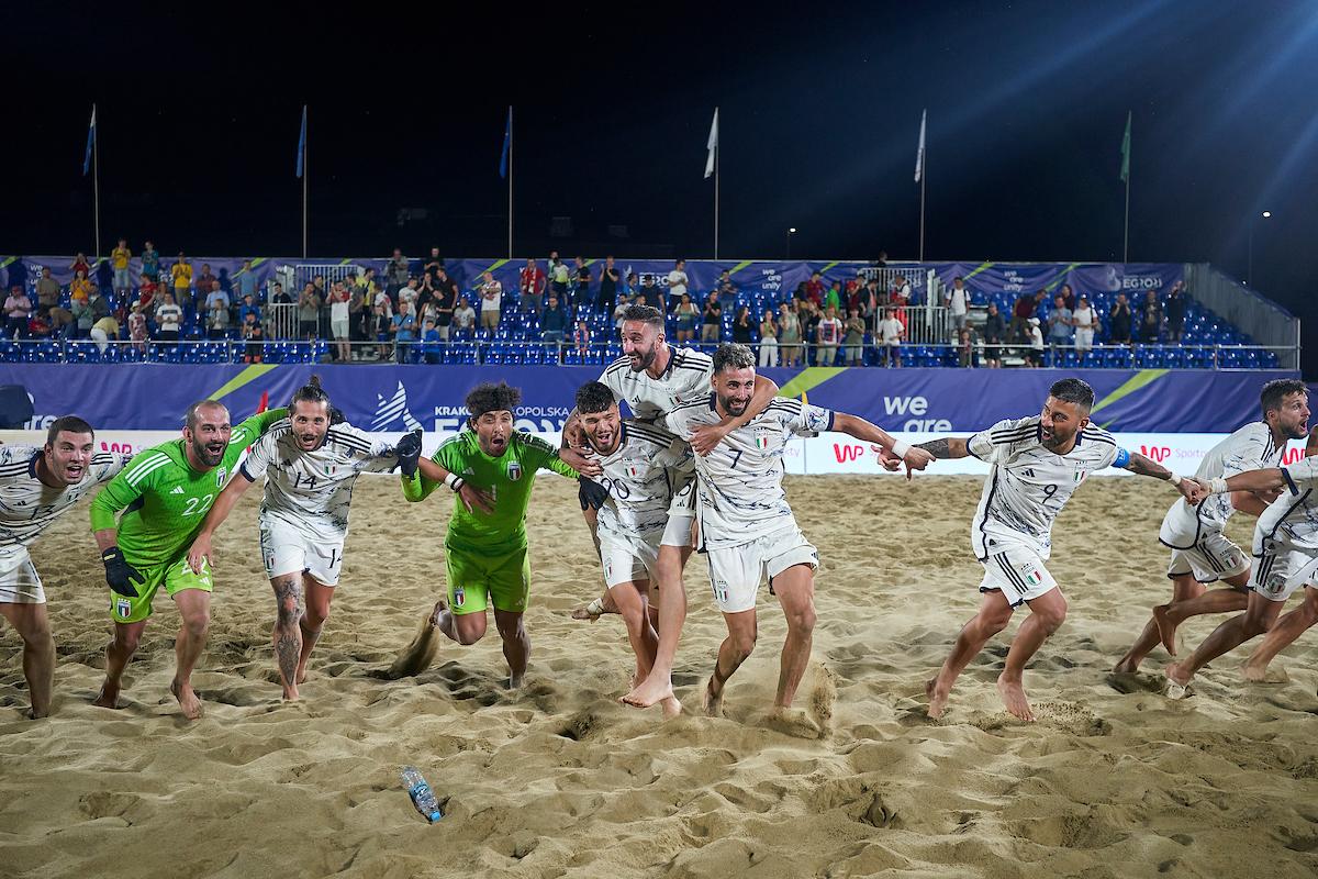 during day four of European Olympic Games 2023 at Tarnow Beach Arena on June 30, 2023 in Tarnow, Poland. (Photo by Jose Manuel Alvarez / BSWW)