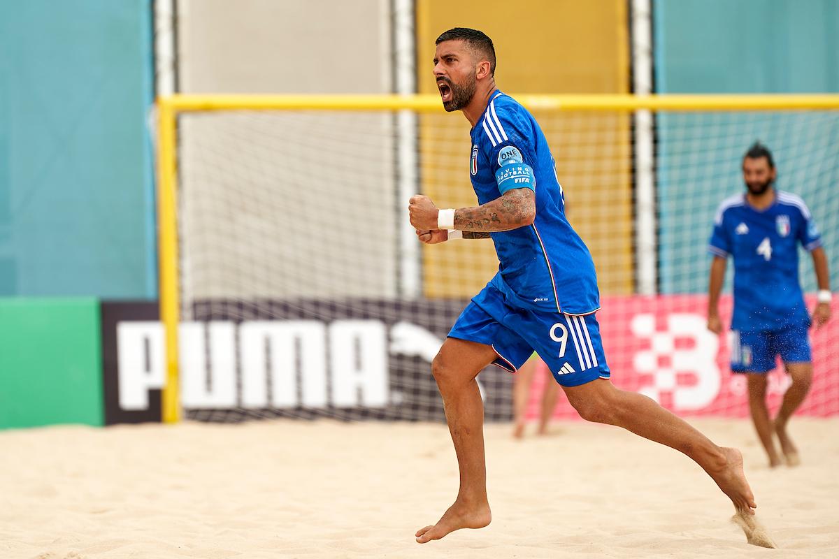 during day one during FIFA Beach Soccer World Cup - Europe Qualifier Baku 2023 on July 05, 2023 in Baku, Azerbaijan. (Photo by Jose Manuel Alvarez/BSWW)