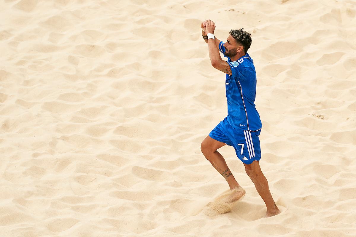 during day one during FIFA Beach Soccer World Cup - Europe Qualifier Baku 2023 on July 05, 2023 in Baku, Azerbaijan. (Photo by Jose Manuel Alvarez/BSWW)