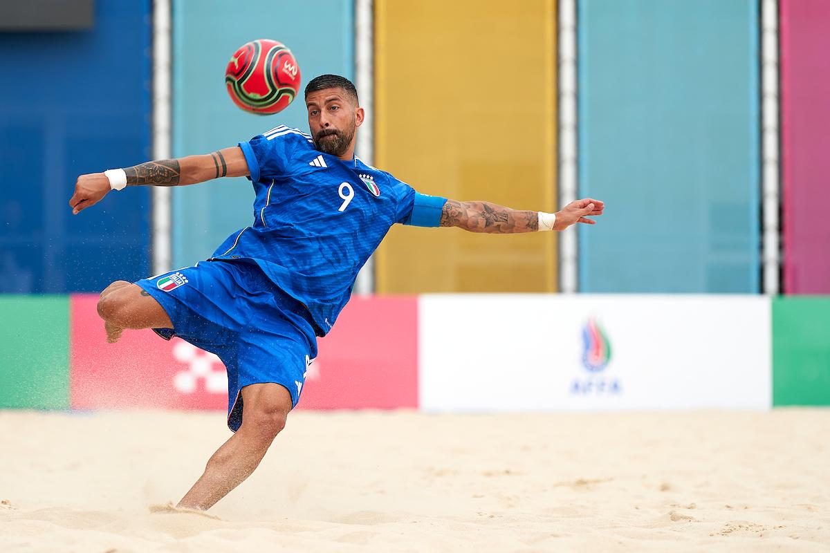 during day one during FIFA Beach Soccer World Cup - Europe Qualifier Baku 2023 on July 05, 2023 in Baku, Azerbaijan. (Photo by Jose Manuel Alvarez/BSWW)