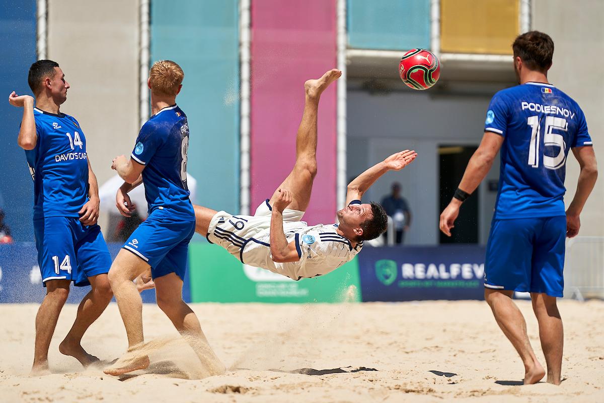 during day two during FIFA Beach Soccer World Cup - Europe Qualifier Baku 2023 on July 06, 2023 in Baku, Azerbaijan. (Photo by Jose Manuel Alvarez/BSWW)