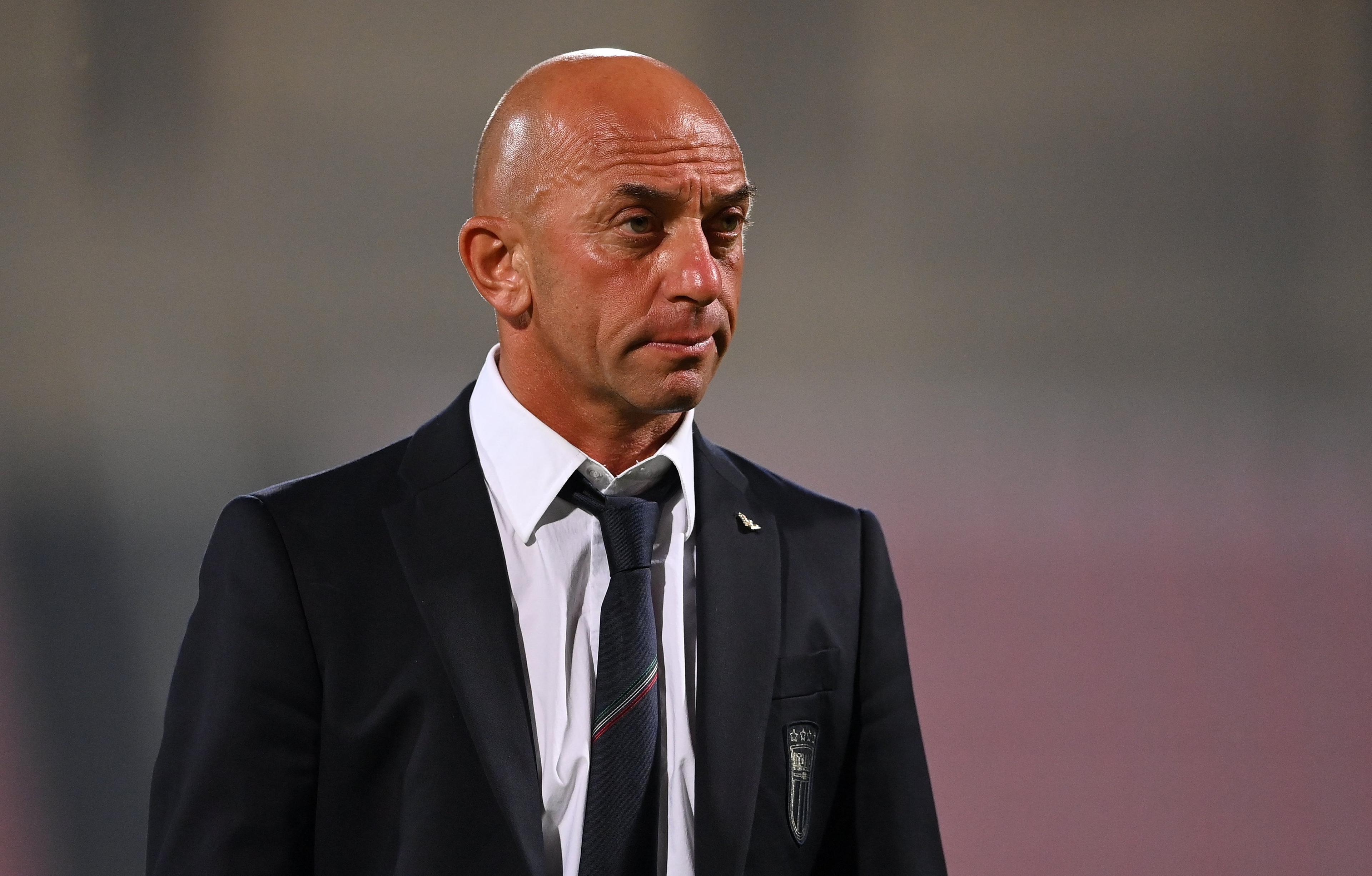 TA' QALI, MALTA - JULY 16: Italy head coach Alberto Bollini before the UEFA European Under-19 Championship 2022/23 final match between Portugal and Italy at the National Stadium on July 16, 2023 in Ta' Qali, Malta. (Photo by Seb Daly - Sportsfile/UEFA via Getty Images)