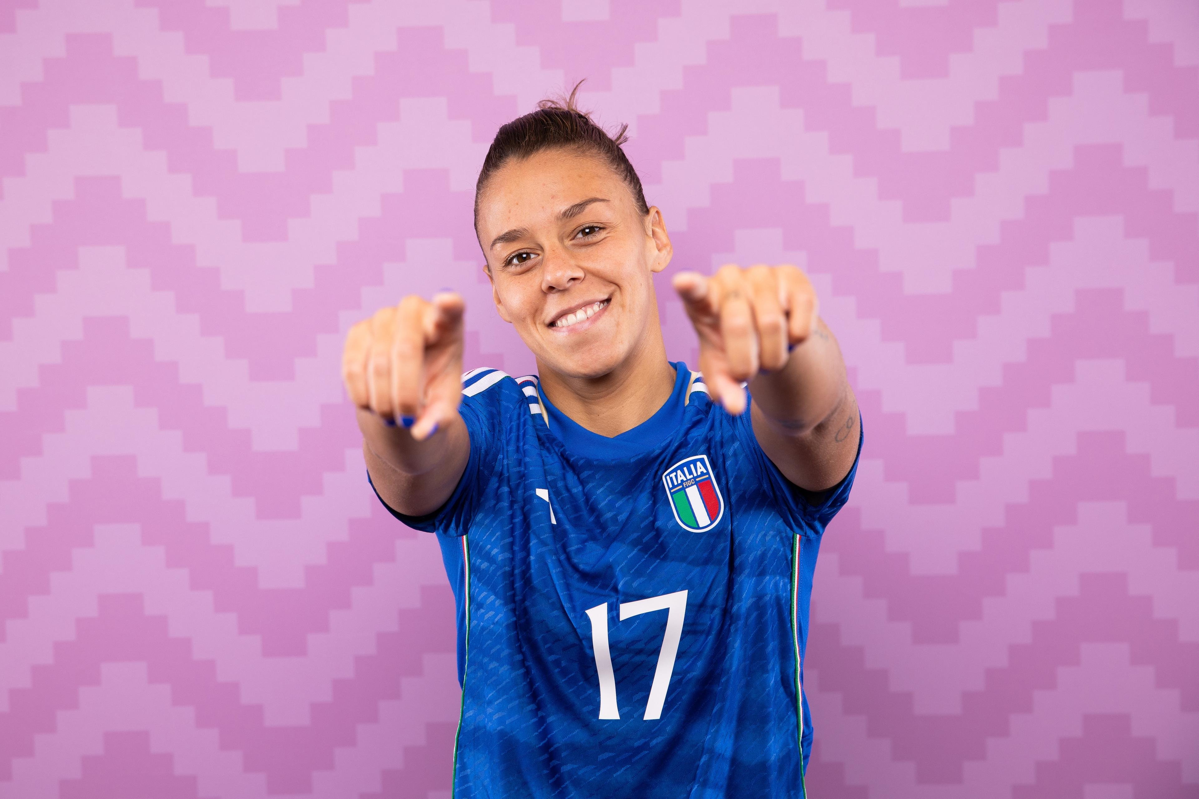 AUCKLAND, NEW ZEALAND - JULY 18: Lisa Boattin of Italy poses for a photo for a portrait during the official FIFA Women's World Cup Australia & New Zealand 2023 portrait session on July 18, 2023 in Auckland, New Zealand. (Photo by Catherine Ivill - FIFA/FIFA via Getty Images)