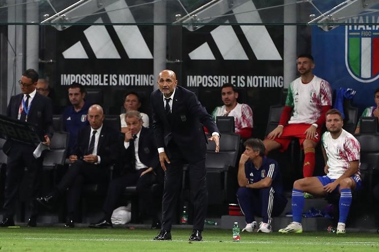 MILAN, ITALY - SEPTEMBER 12: Italy coach Luciano Spalletti looks on during the UEFA EURO 2024 European qualifier match between Italy and Ukraine at Stadio San Siro on September 12, 2023 in Milan, Italy. (Photo by Marco Luzzani/Getty Images)