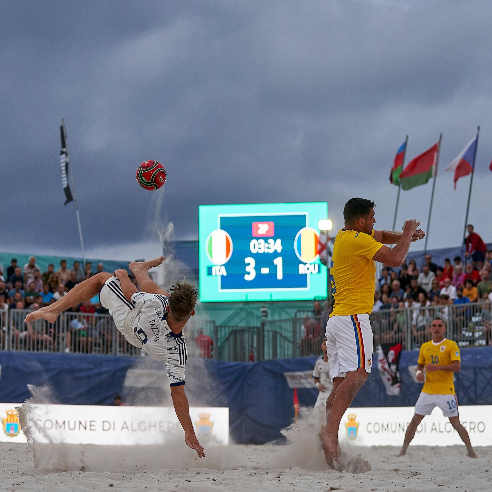 during EBSL Superfinal Alghero 2023 on September 22, 2023 in Catania, Italia. (Photo by Jose Manuel Alvarez/BSWW)