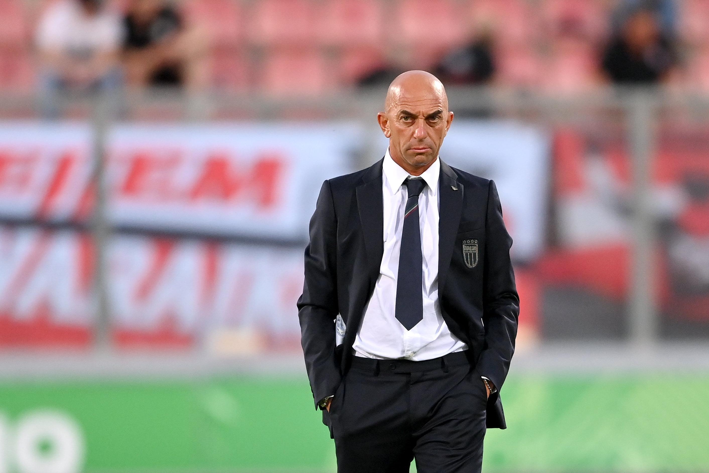 TA\\' QALI, MALTA - JULY 3: Italy head coach Alberto Bollini before the UEFA European Under-19 Championship Finals 2022/23 group A match between Malta and Italy at the National Stadium on July 3, 2023 in Ta\\' Qali, Malta. (Photo by Seb Daly - Sportsfile/UEFA via Getty Images)