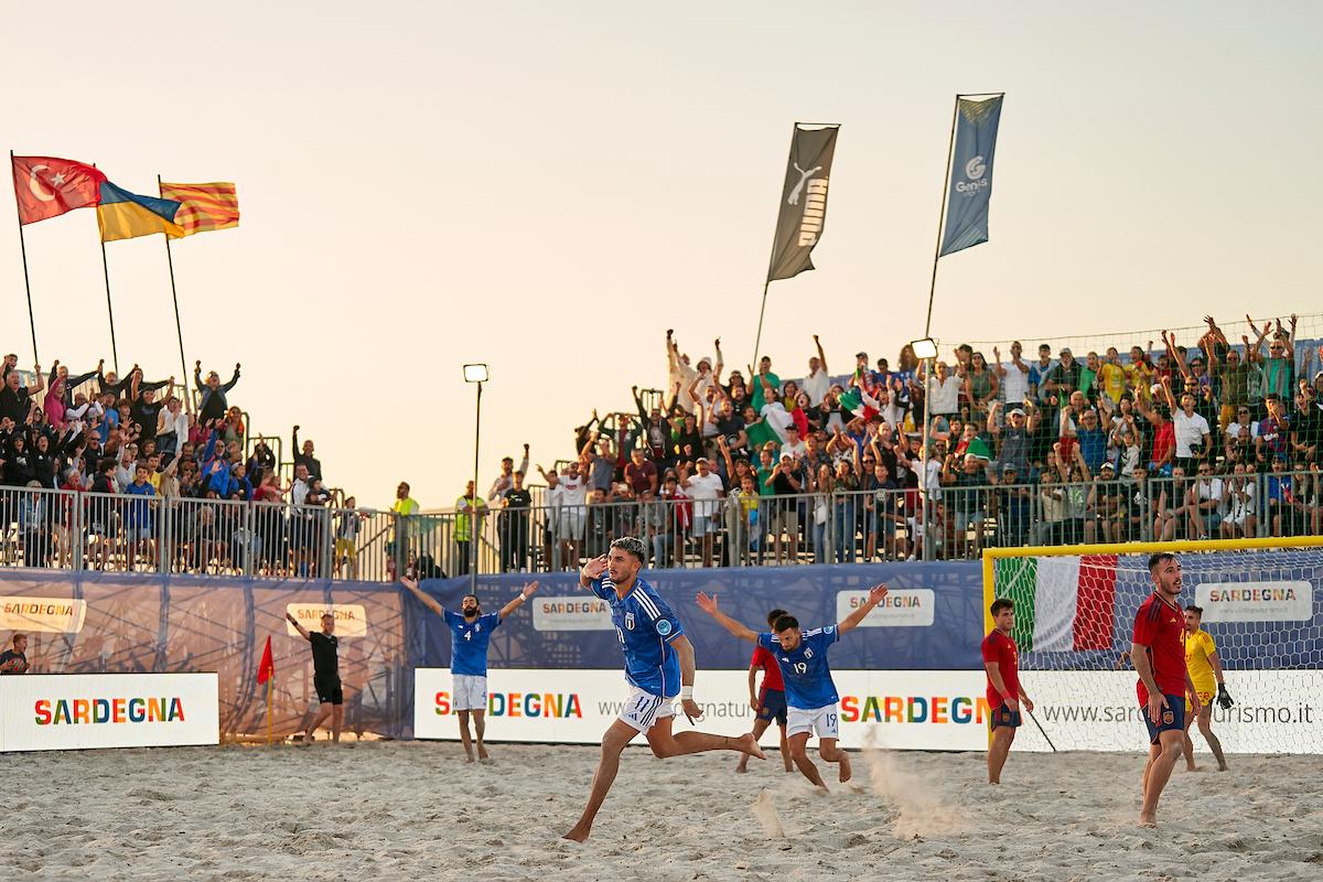 during EBSL Superfinal Alghero 2023 on September 24, 2023 in Catania, Italia. (Photo by Jose Manuel Alvarez/BSWW)
