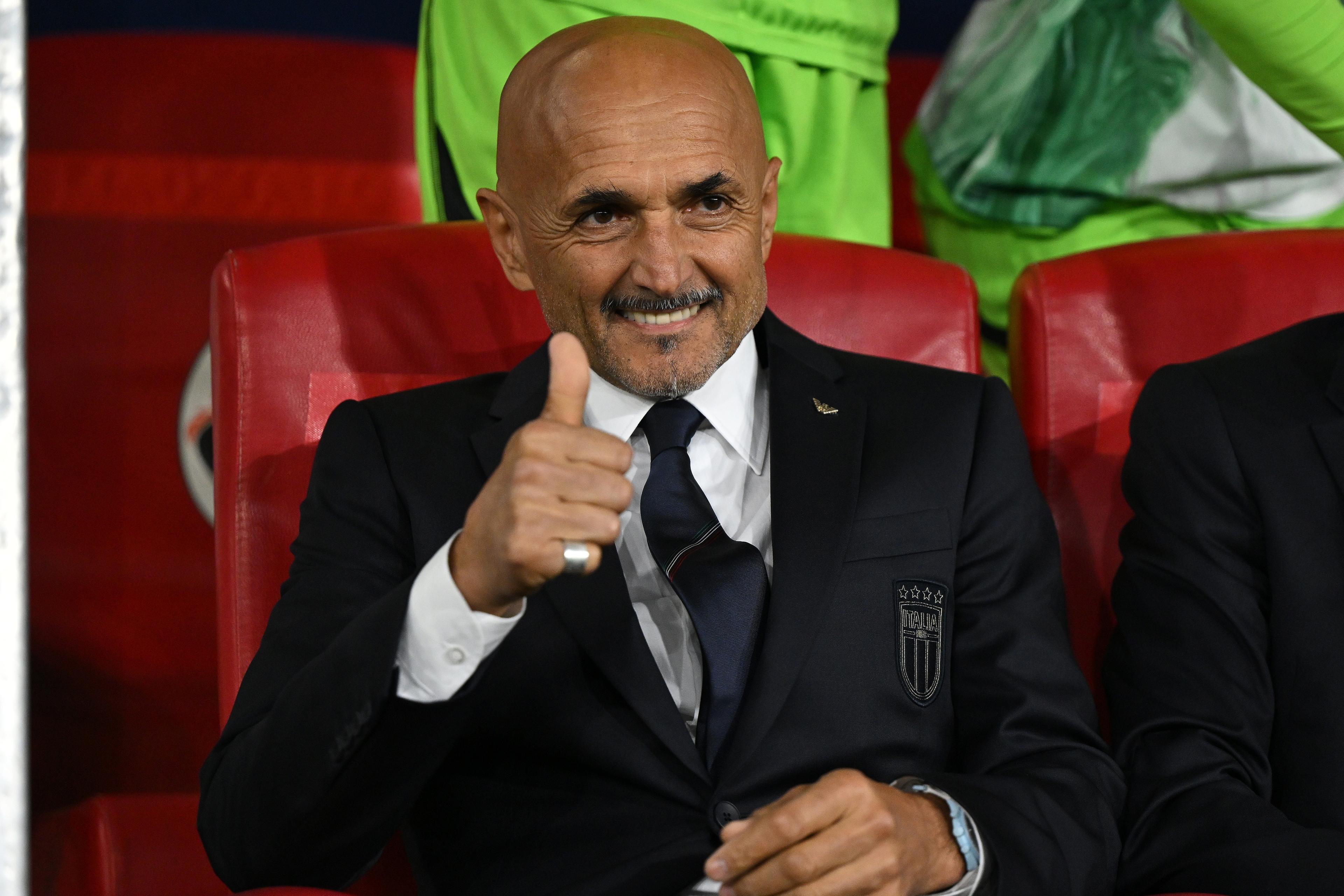 BARI, ITALY - OCTOBER 14:  Head coach of Italy Luciano Spalletti attends before the UEFA EURO 2024 European qualifier match between Italy and Malta at Stadio San Nicola on October 14, 2023 in Bari, Italy. (Photo by Claudio Villa/Getty Images)