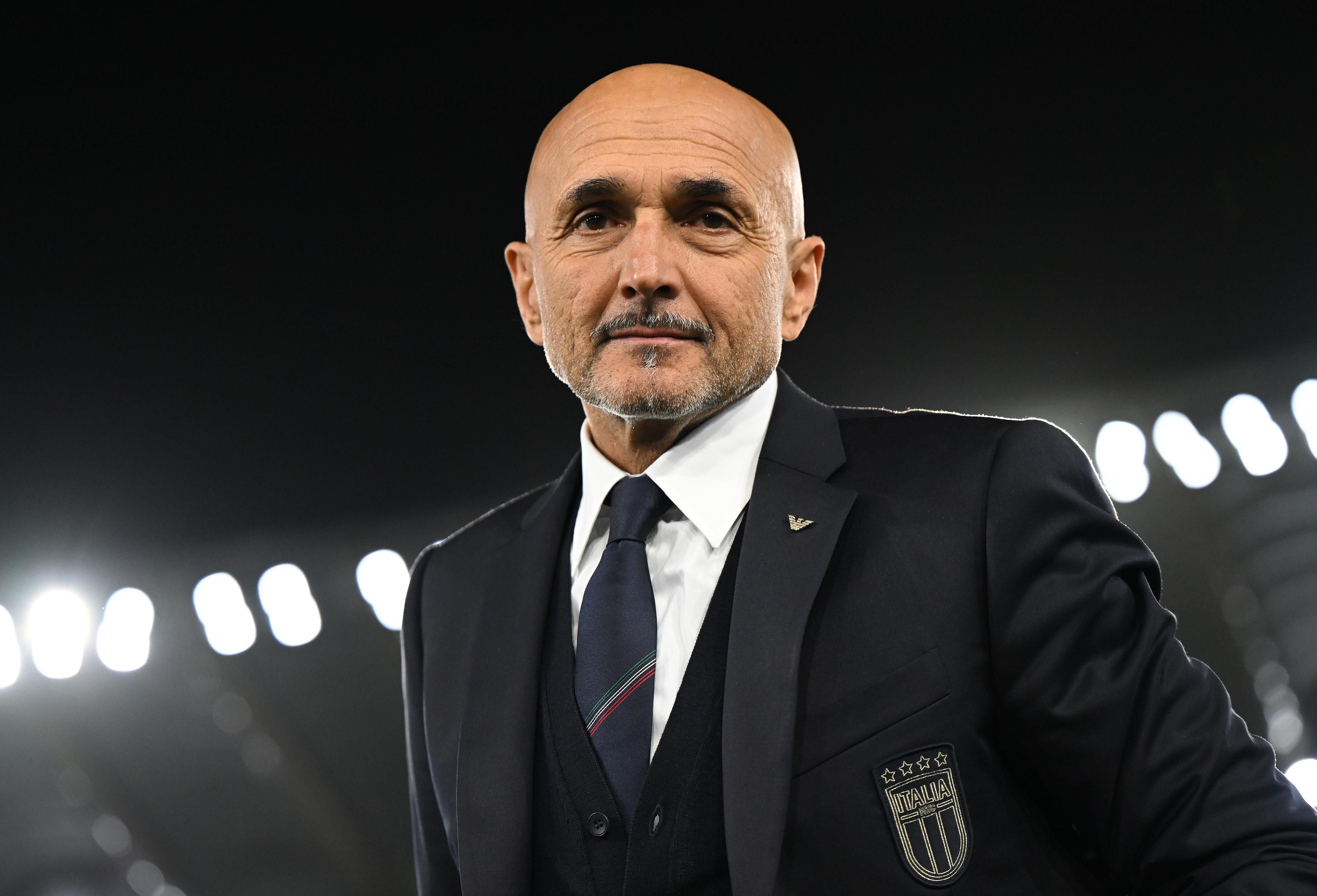 ROME, ITALY - NOVEMBER 17: Head coach of Italy Luciano Spalletti looks on before the UEFA EURO 2024 European qualifier match between Italy and North Macedonia at Stadio Olimpico on November 17, 2023 in Rome, Italy. (Photo by Claudio Villa/Getty Images)
