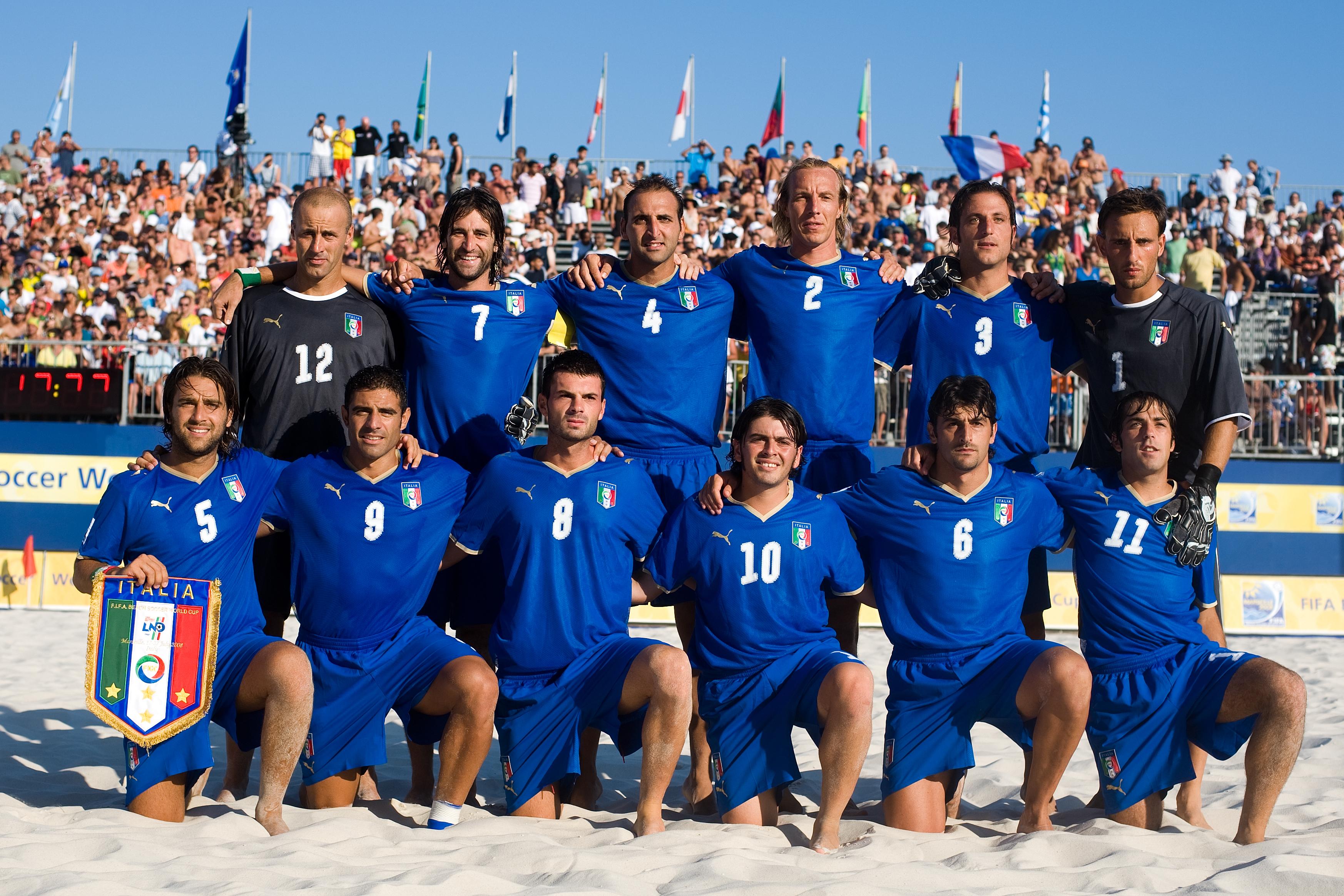 MARSEILLE, FRANCE- JULY 26: Brasil - Italy. Fifa Beach Soccer World Cup Marseiile 2008. (Photo by Manuel Queimadelos)