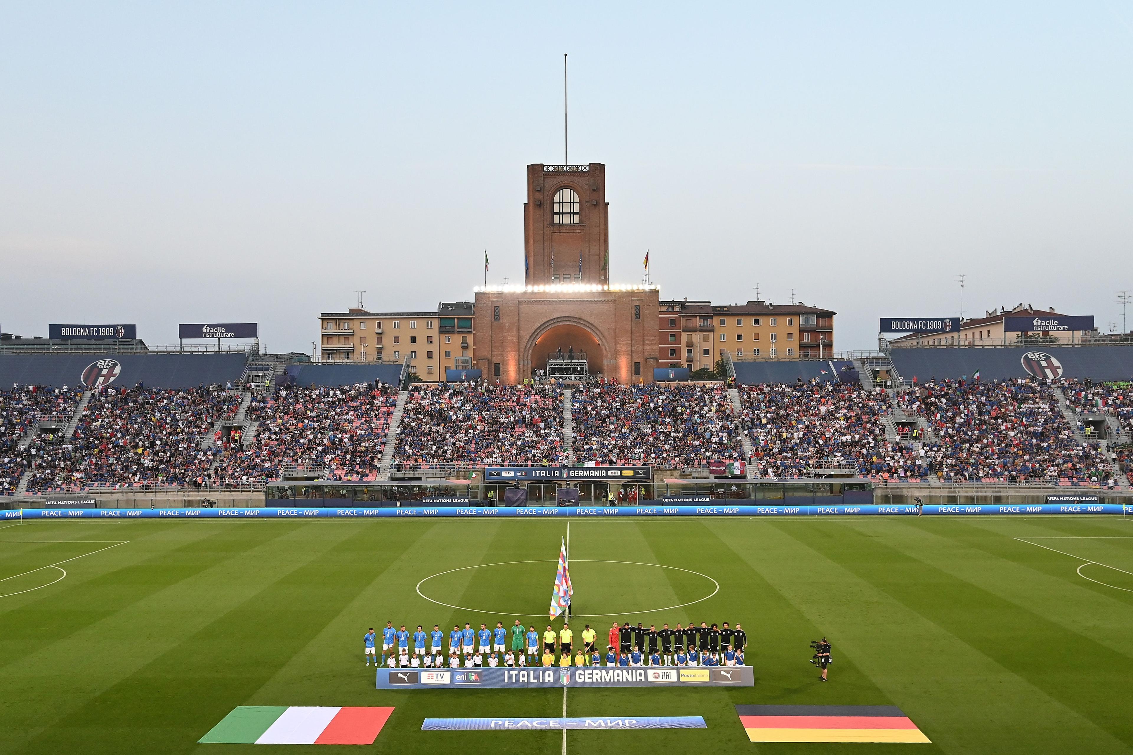 BOLOGNA, ITALY - JUNE 04: <> during the UEFA Nations League League A Group 3 match between Italy and Germany at Renato Dall'Ara Stadium on June 04, 2022 in Bologna, Italy. (Photo by Alessandro Sabattini/Getty Images)