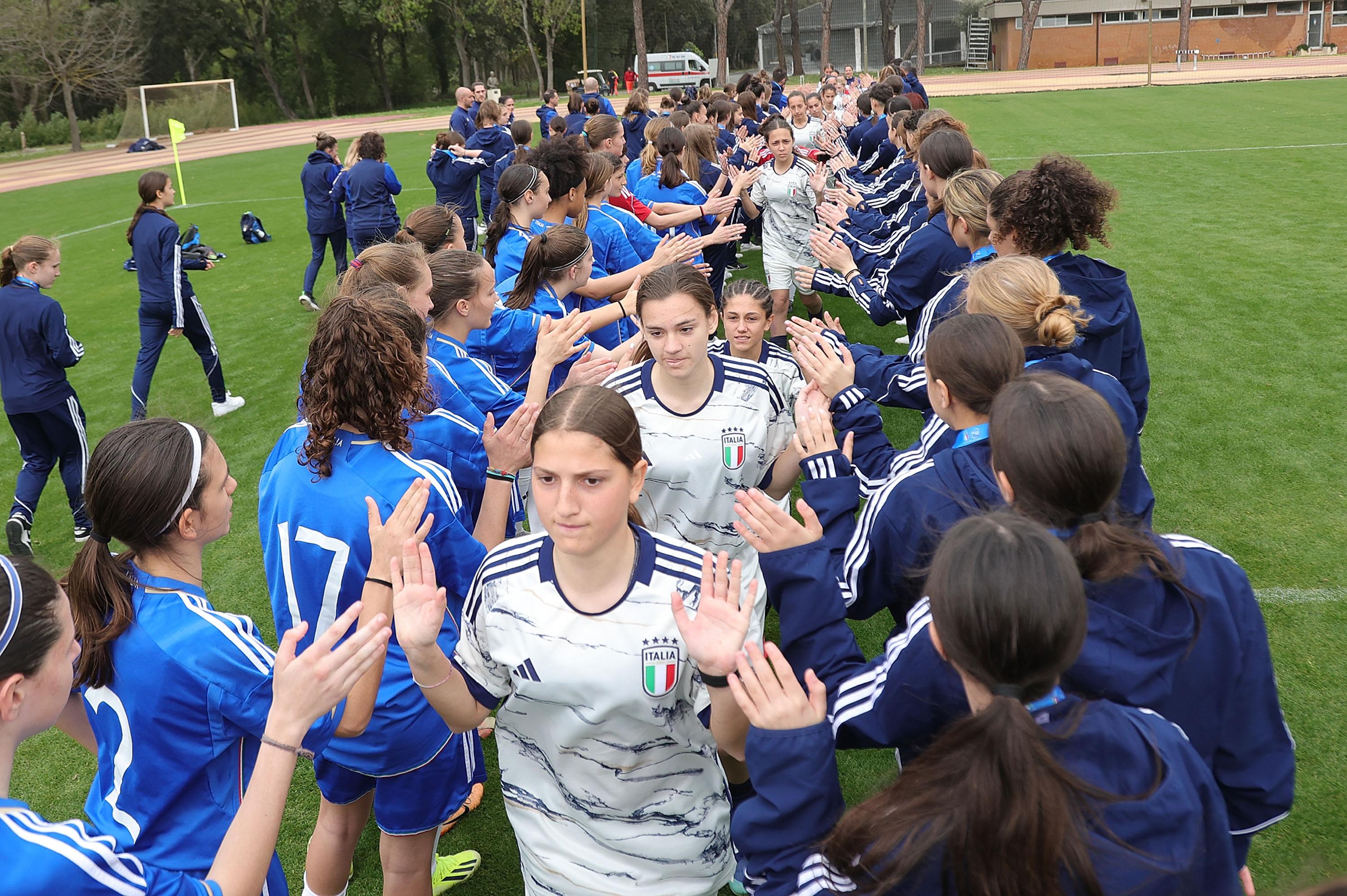 TIRRENIA, ITALY - MARCH 30: <> during the 27/03/2024 FIGC 'Torneo Selezioni Territoriali Calcio' Event on March 30, 2024 in Tirrenia, Italy. (Photo by Gabriele Maltinti/Getty Images)