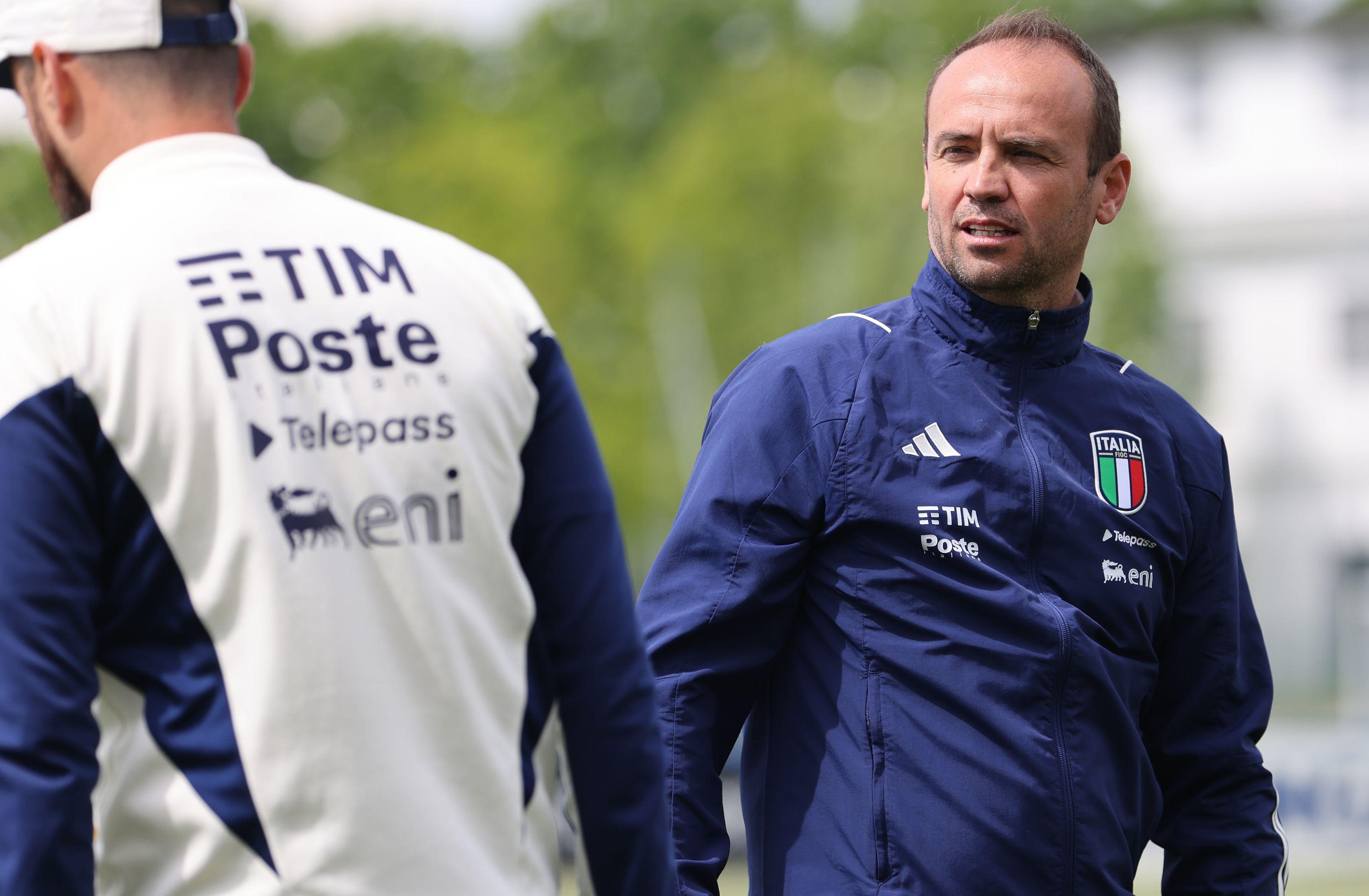 NOVARA, ITALY - APRIL 18: <> during the Women International Friendly match between Italy U15 and Switzerland U15 at Novarello Training Center on April 18, 2024 in Novara, Italy. (Photo by Vincenzo Lombardo/Getty Images)