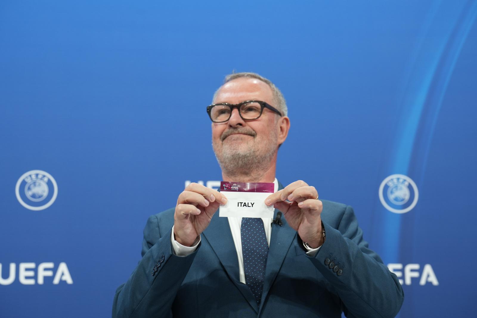 NYON, SWITZERLAND - MAY 30: xxx during the FIFA Futsal Women's World Cup 2025 Qualifying Main Round Draw at the UEFA Headquarters, the House of the European Football, on May 30, 2024, in Nyon, Switzerland. (Photo by Nemanja Basevic - UEFA/UEFA via Getty Images)