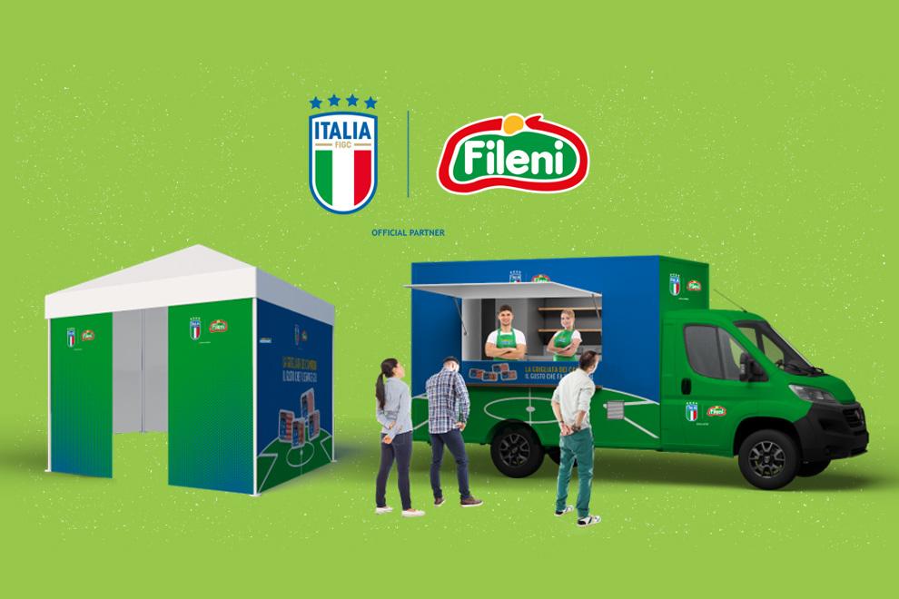 Fileni ancora in campo con gli Azzurri, a Milano e Pesaro. Un tour gastronomico con l'obiettivo di sostenere la Nazionale